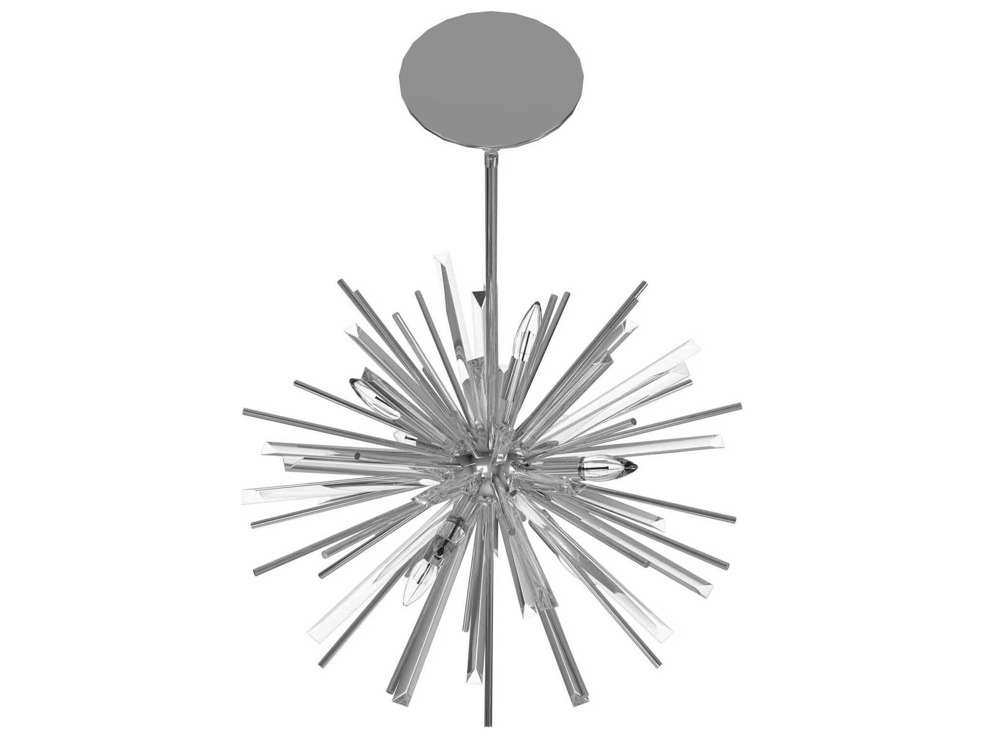 Avenue Lighting Palisades Ave 6-Light Chrome Sputnik Pendant