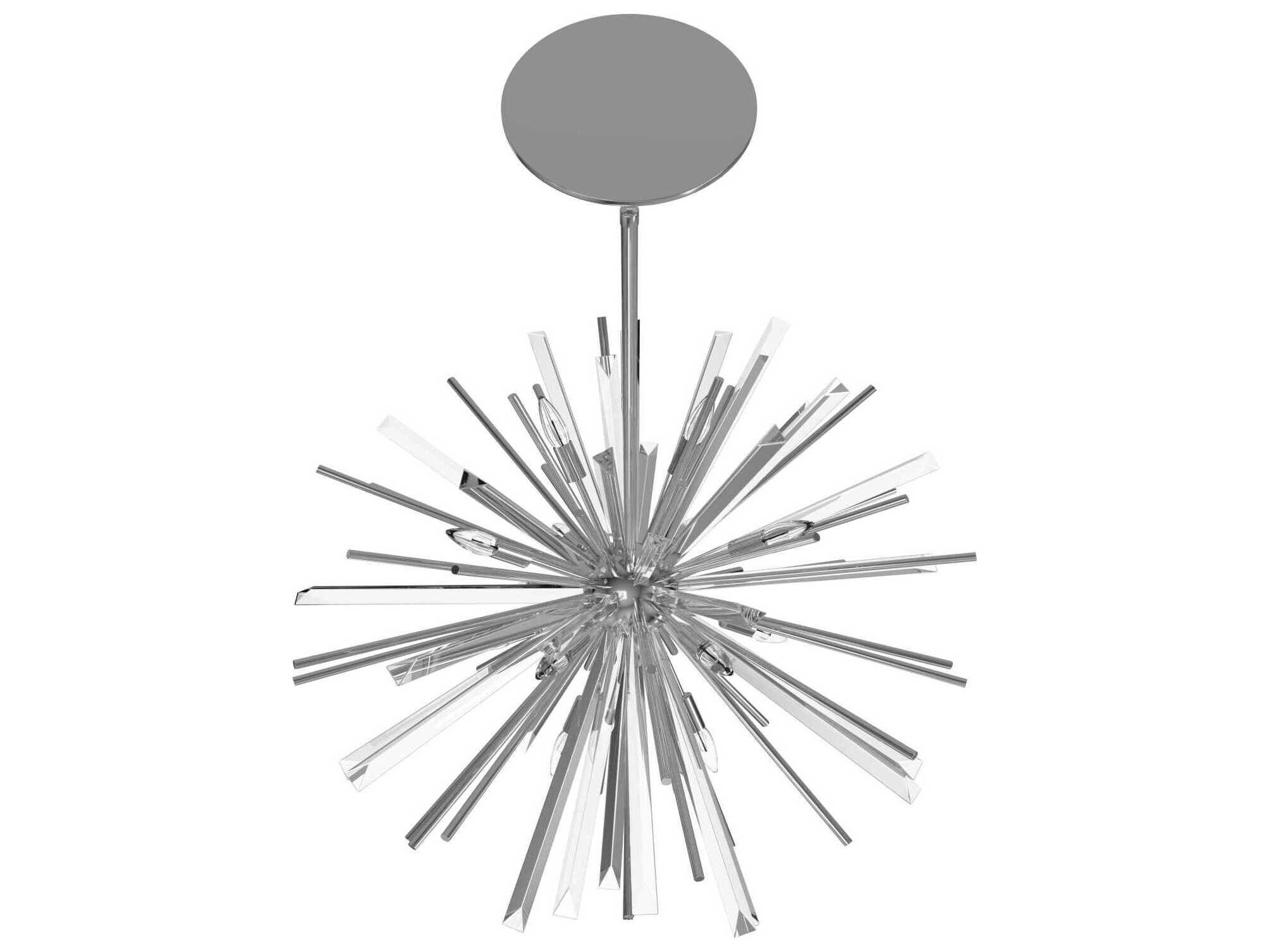 Avenue Lighting Palisades Ave 8-Light Chrome Sputnik Pendant