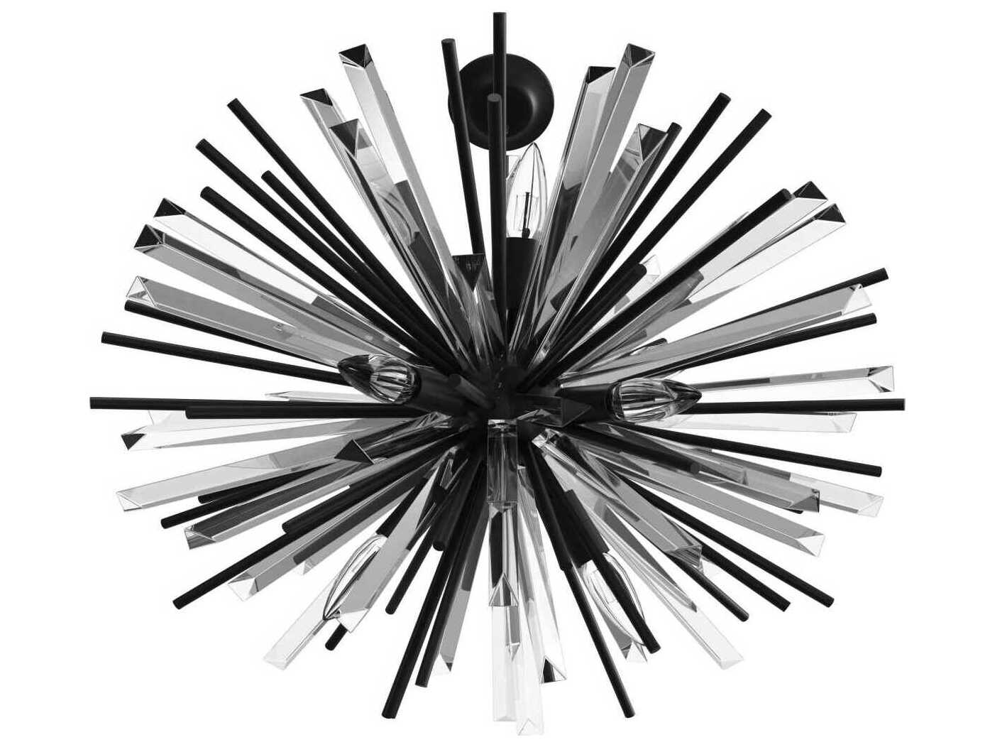 Avenue Lighting Palisades Ave 10-Light Black Sputnik Pendant
