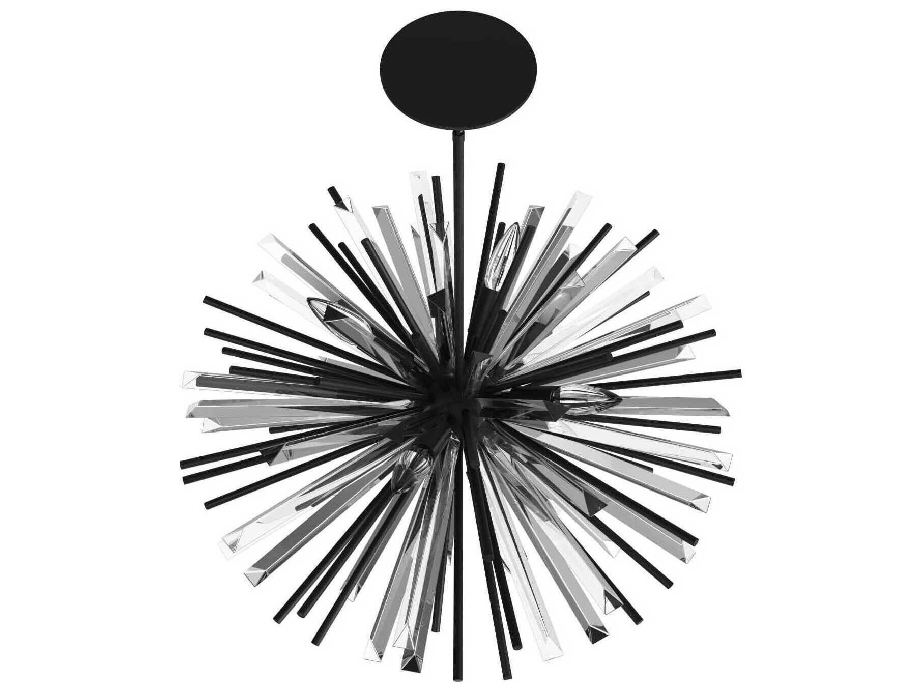 Avenue Lighting Palisades Ave 10-Light Black Sputnik Pendant