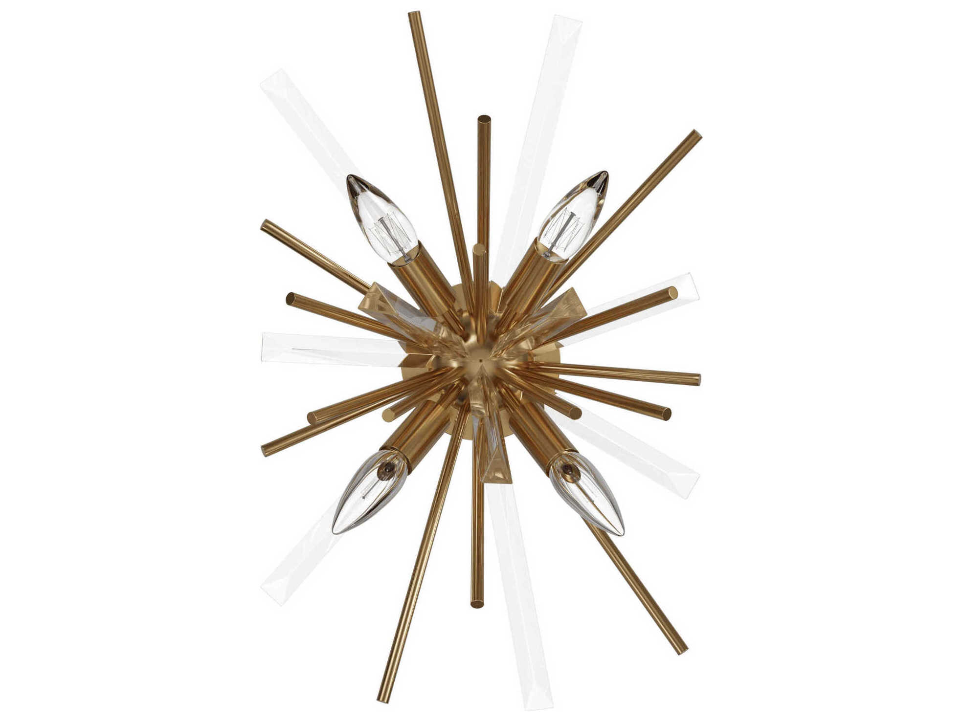 Avenue Lighting Palisades Ave 4-Light Aged Brass Wall Sconce