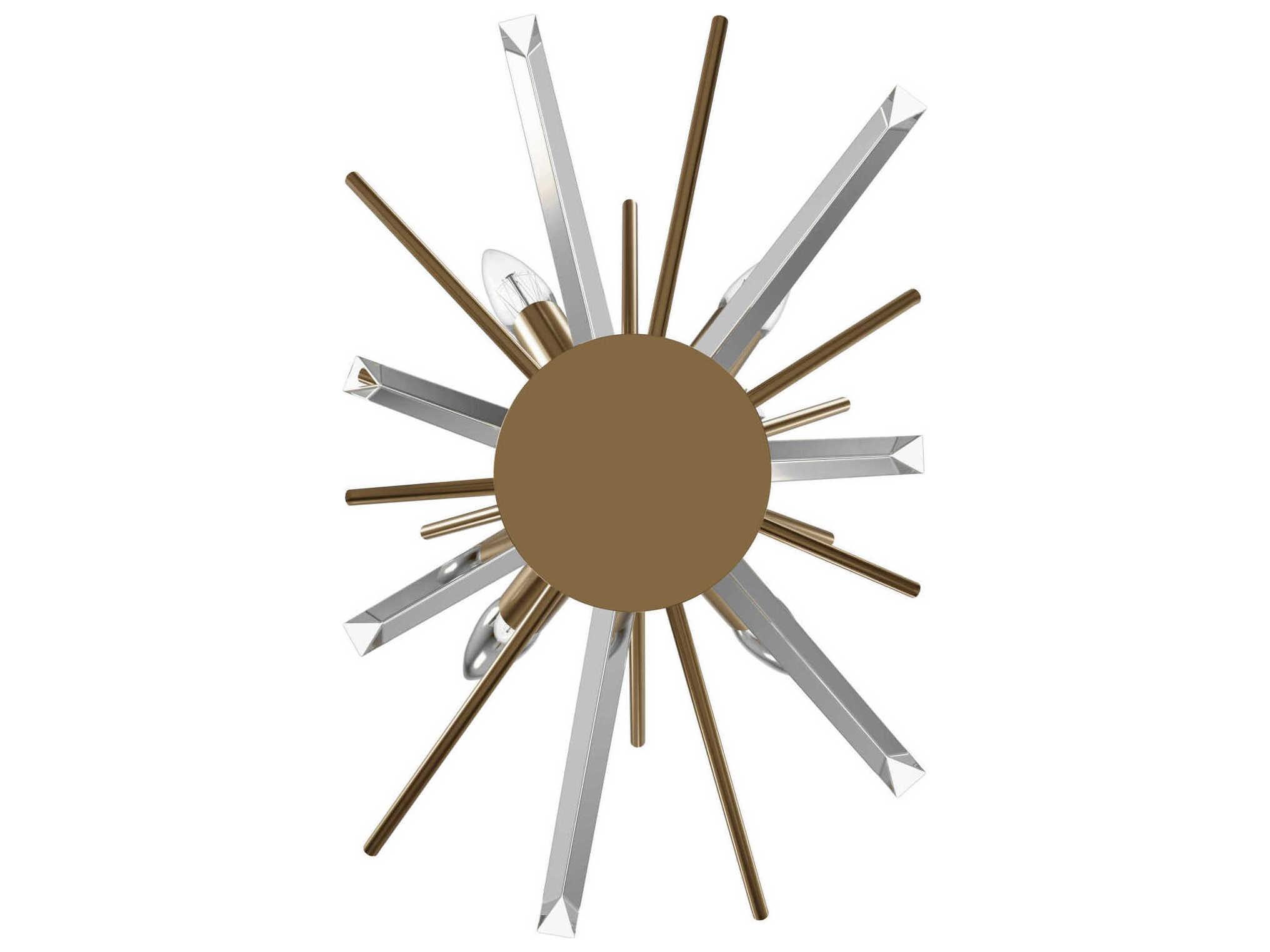 Avenue Lighting Palisades Ave 4-Light Aged Brass Wall Sconce