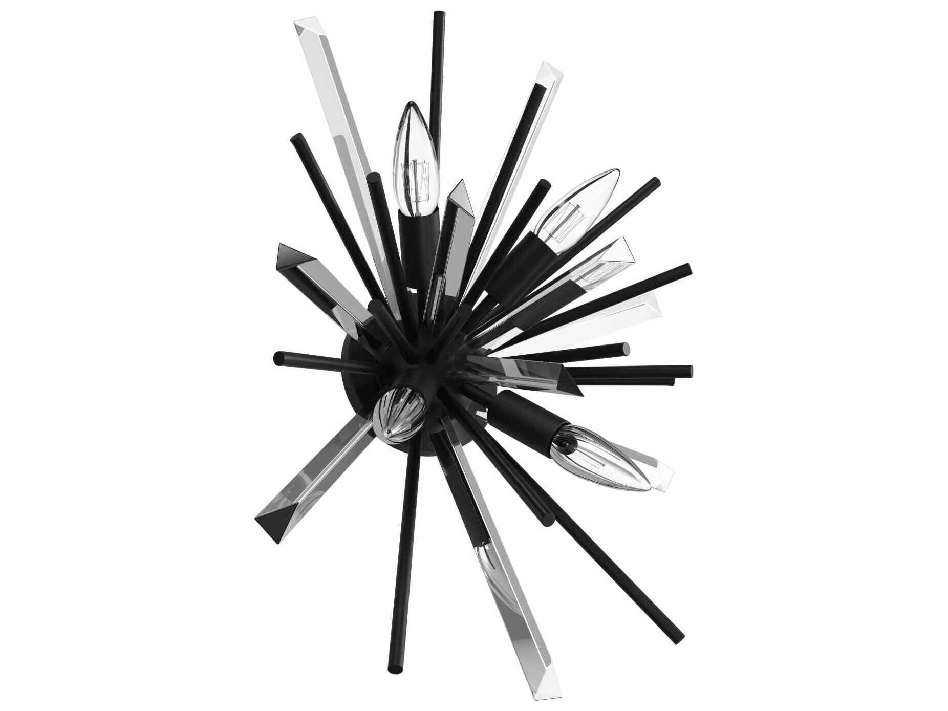 Avenue Lighting Palisades Ave 4-Light Black Wall Sconce