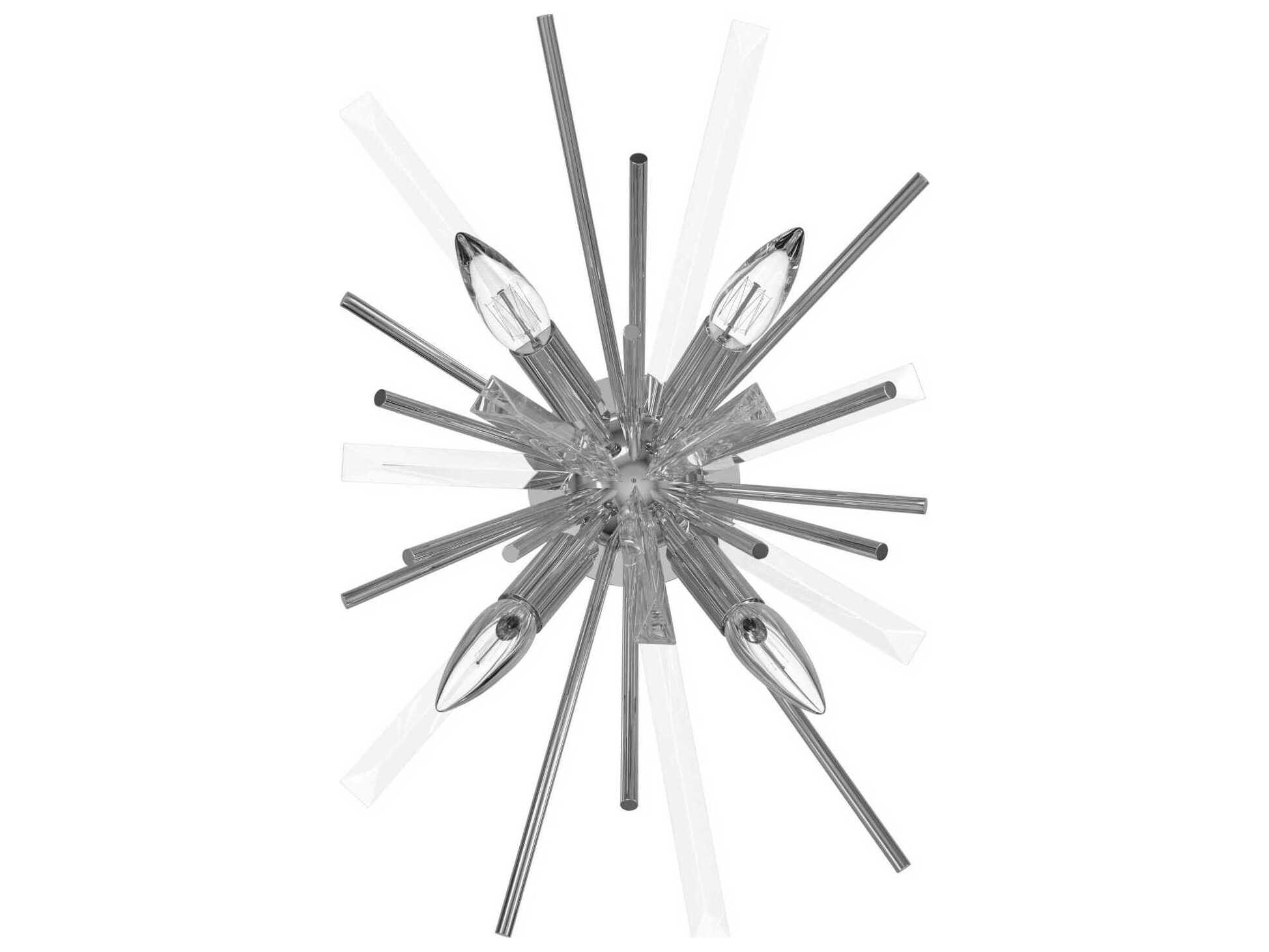 Avenue Lighting Palisades Ave 4-Light Chrome Wall Sconce