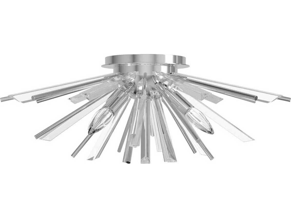 Avenue Lighting Palisades Ave 4-Light Chrome Sputnik Flush Mount