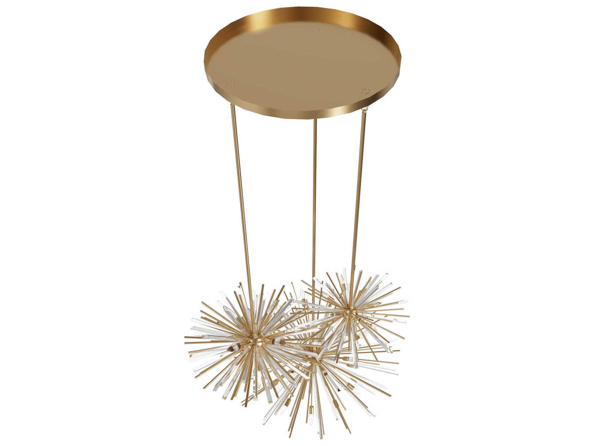 Avenue Lighting Palisades Ave 36-Light Aged Brass Sputnik Pendant