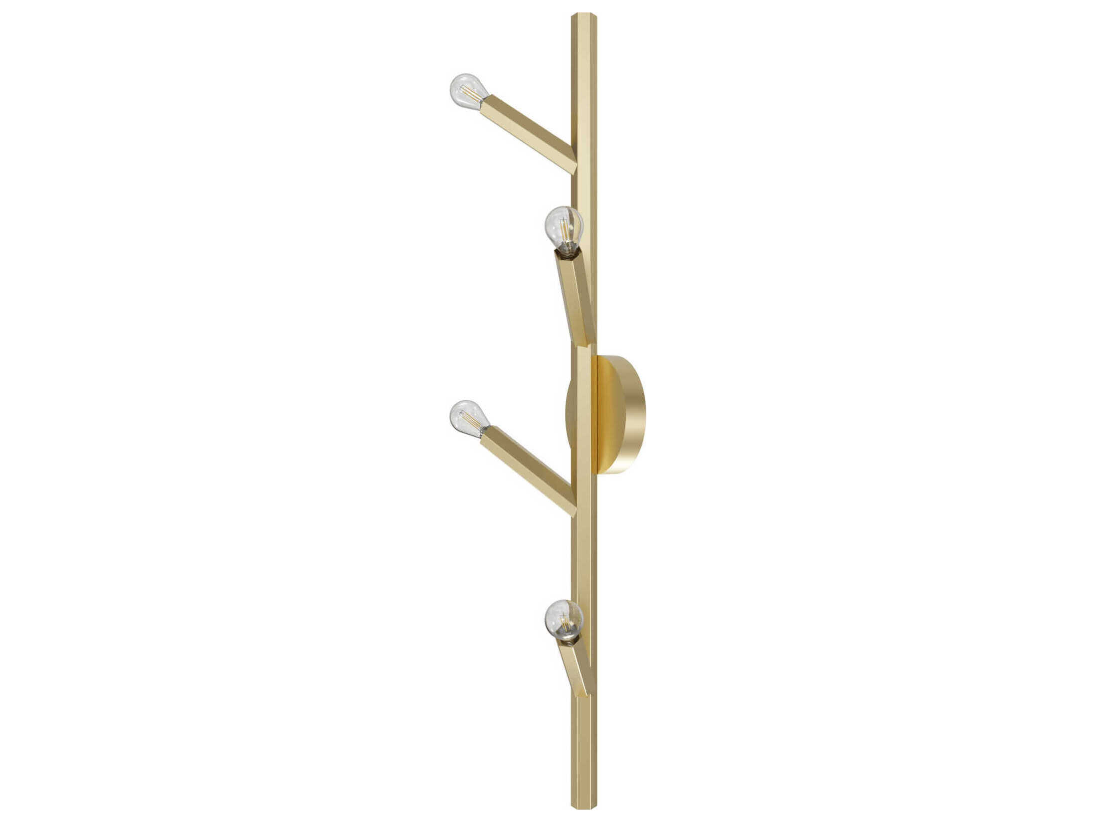 Avenue Lighting The Oaks 4-Light Brushed Brass Wall Sconce