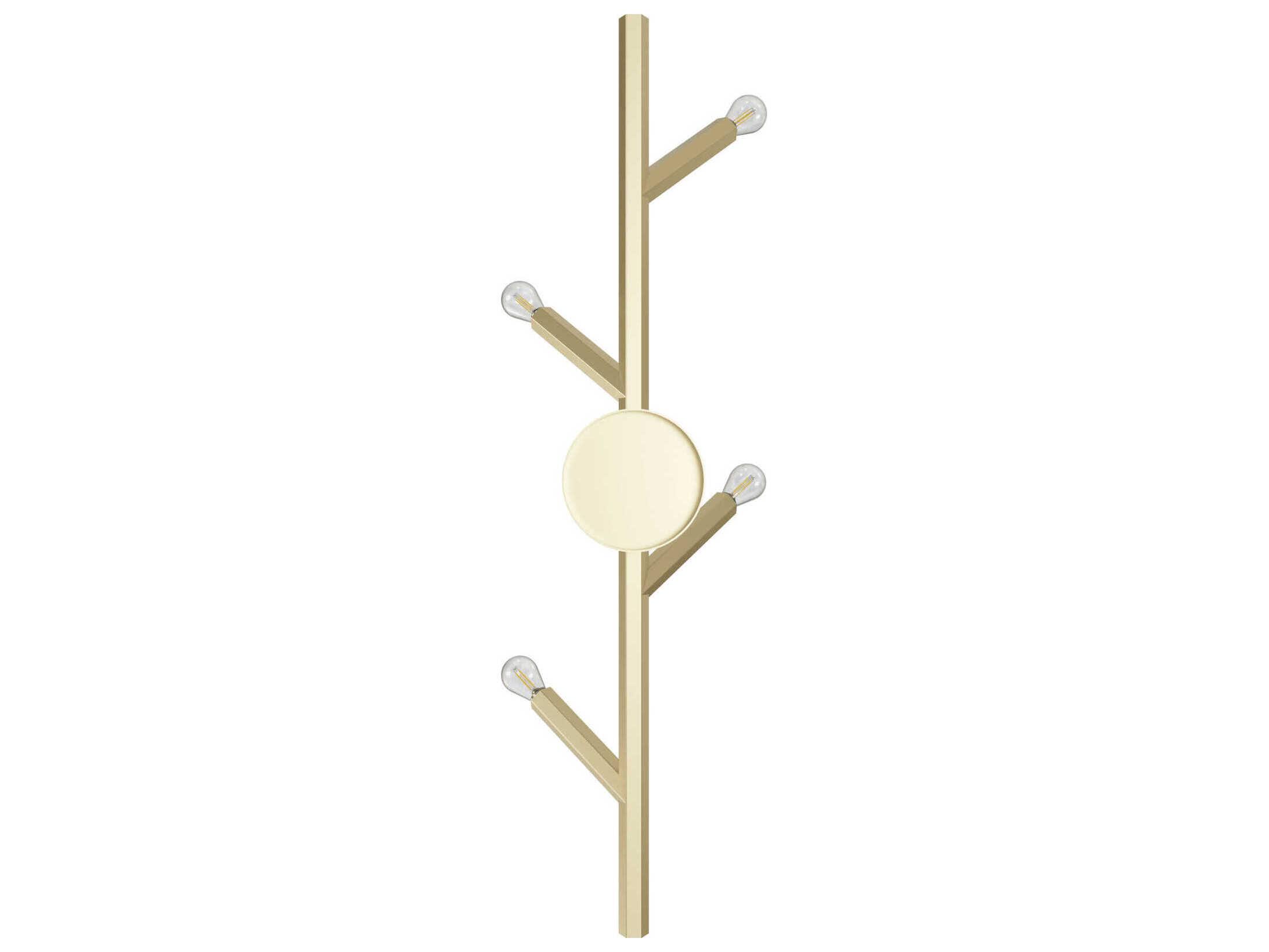 Avenue Lighting The Oaks 4-Light Brushed Brass Wall Sconce