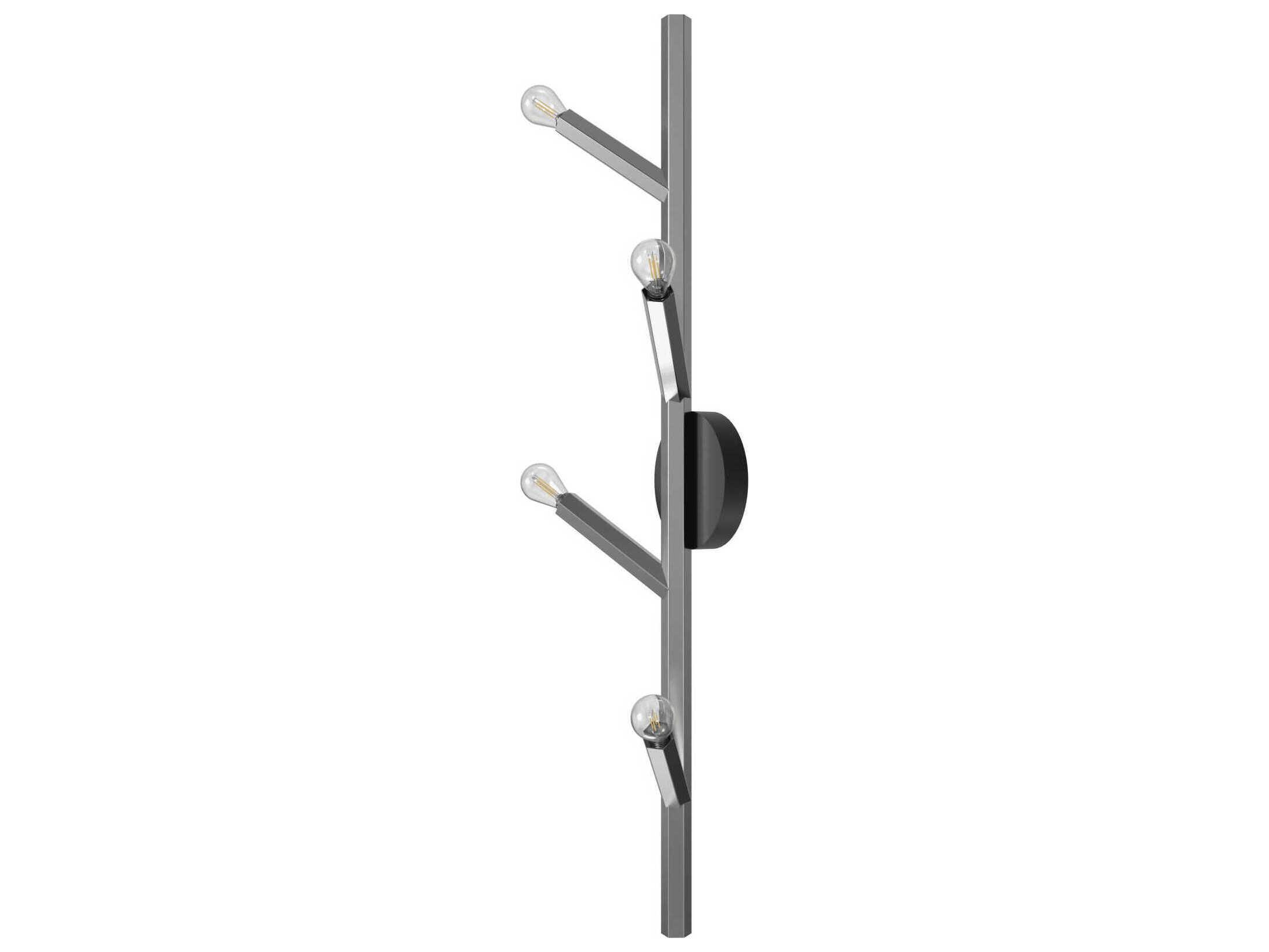 Avenue Lighting The Oaks 4-Light Polished Nickel Wall Sconce