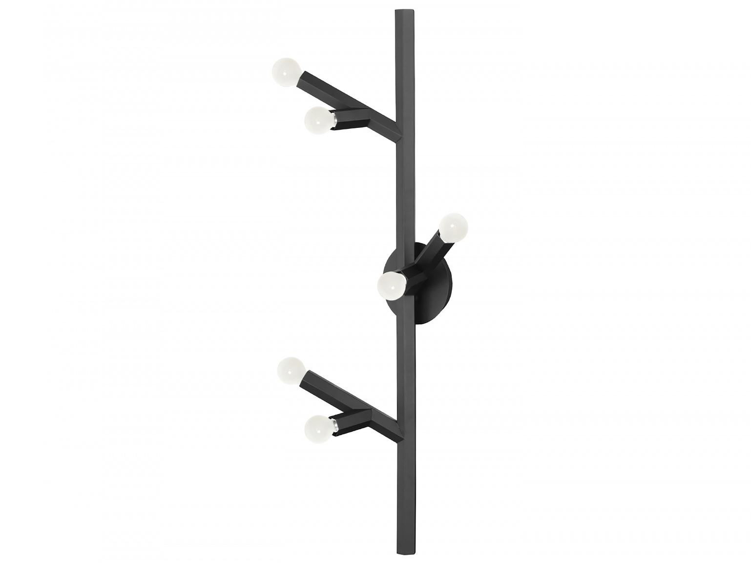 Avenue Lighting The Oaks 6-Light Black Wall Sconce