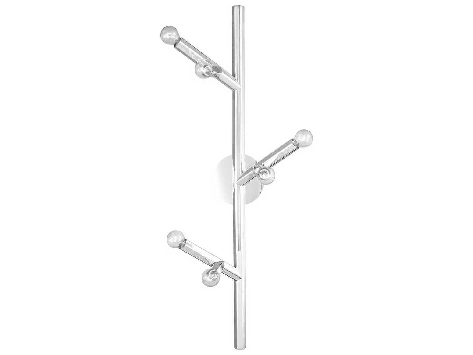 Avenue Lighting The Oaks 6-Light Polished Nickel Wall Sconce
