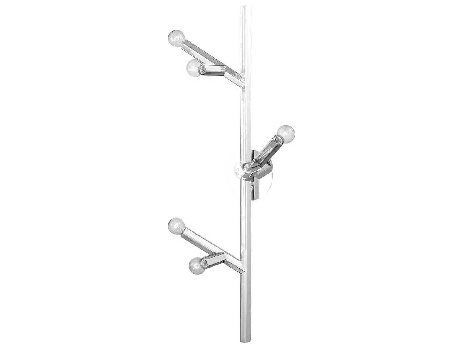Avenue Lighting The Oaks 6-Light Polished Nickel Wall Sconce