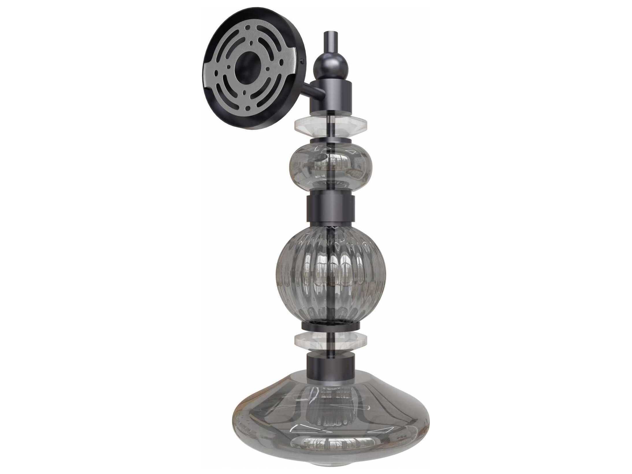 Avenue Lighting Avra 3-Light Black Wall Sconce