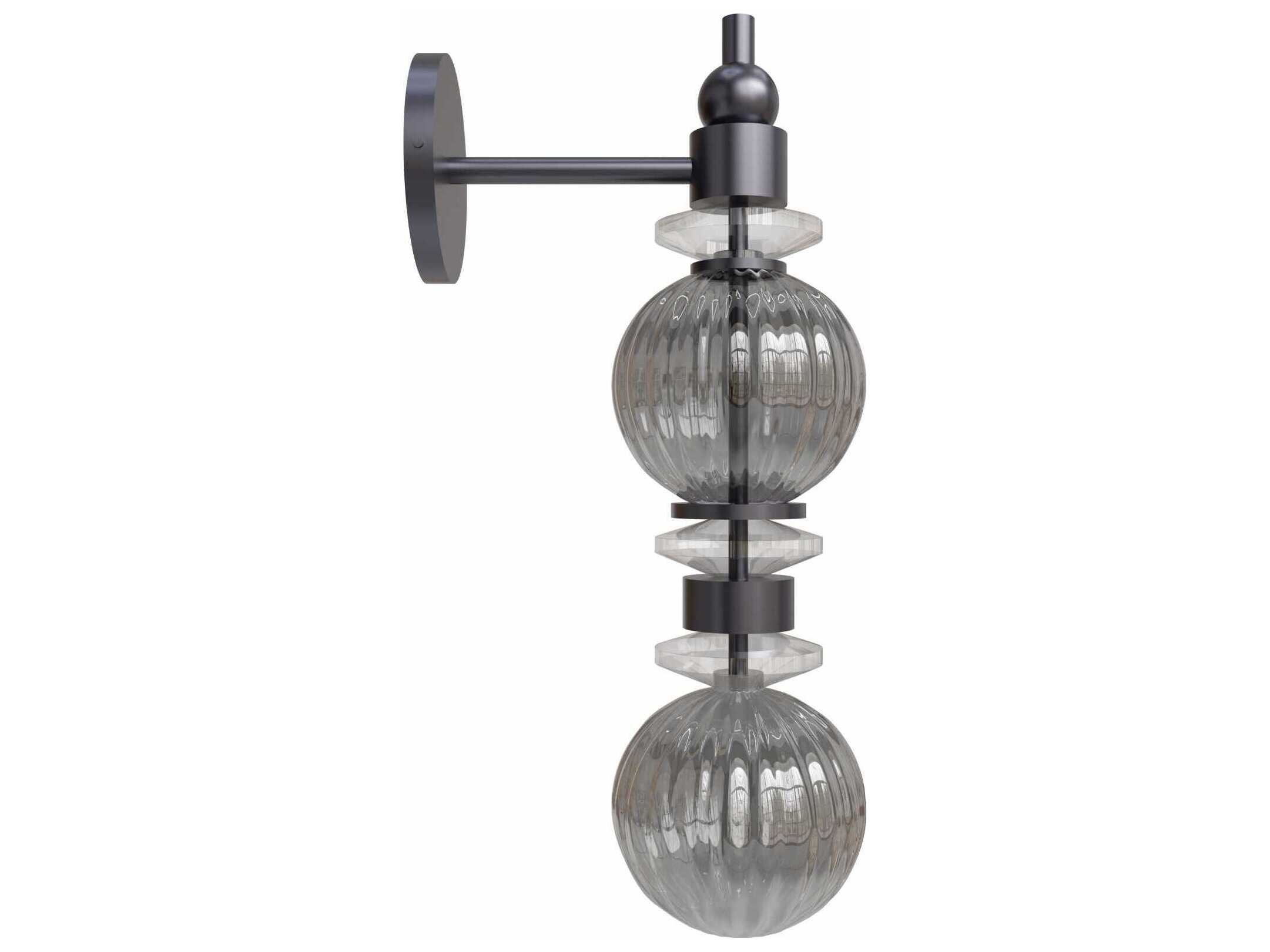 Avenue Lighting Avra 2-Light Black Wall Sconce