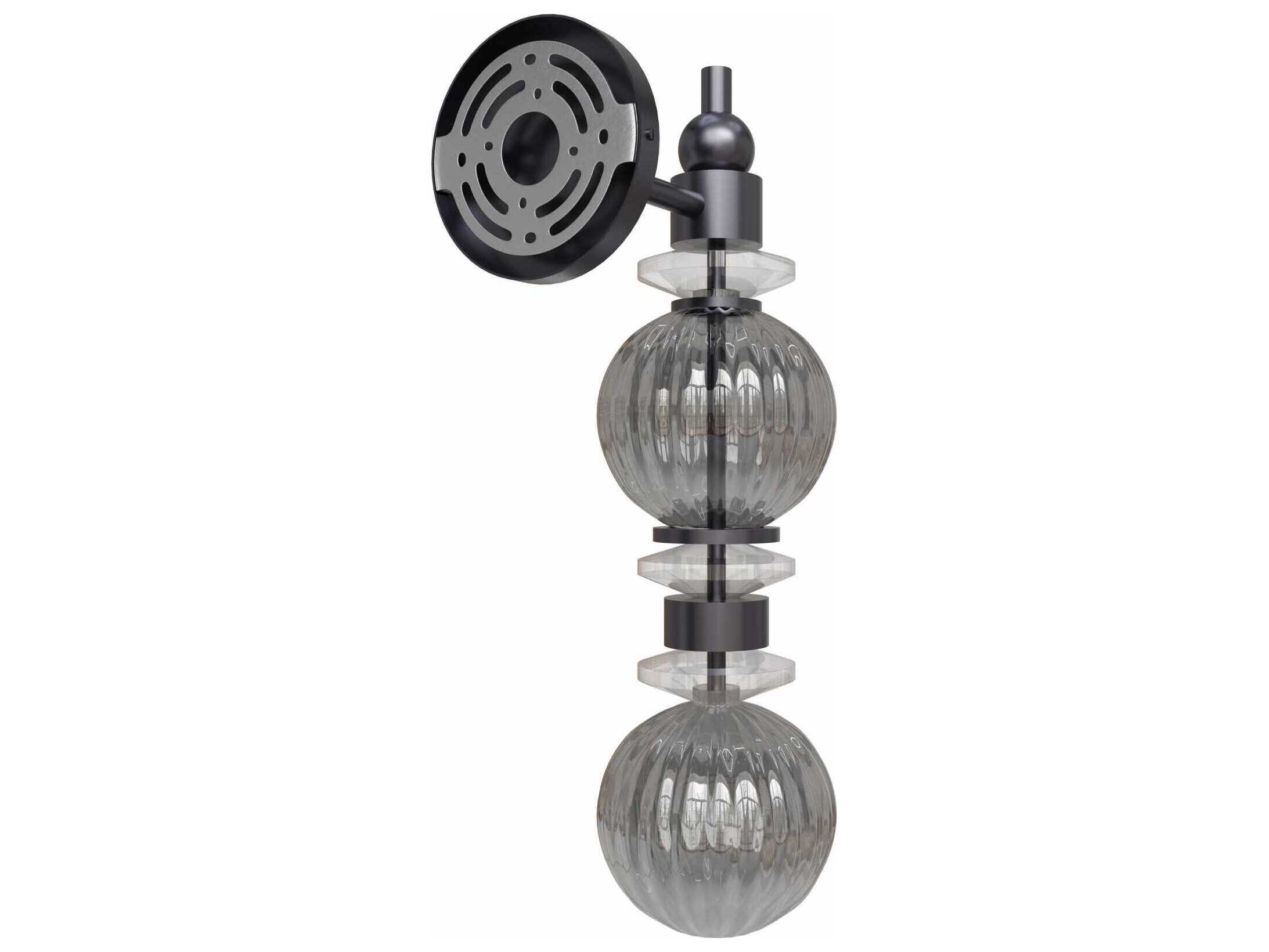 Avenue Lighting Avra 2-Light Black Wall Sconce