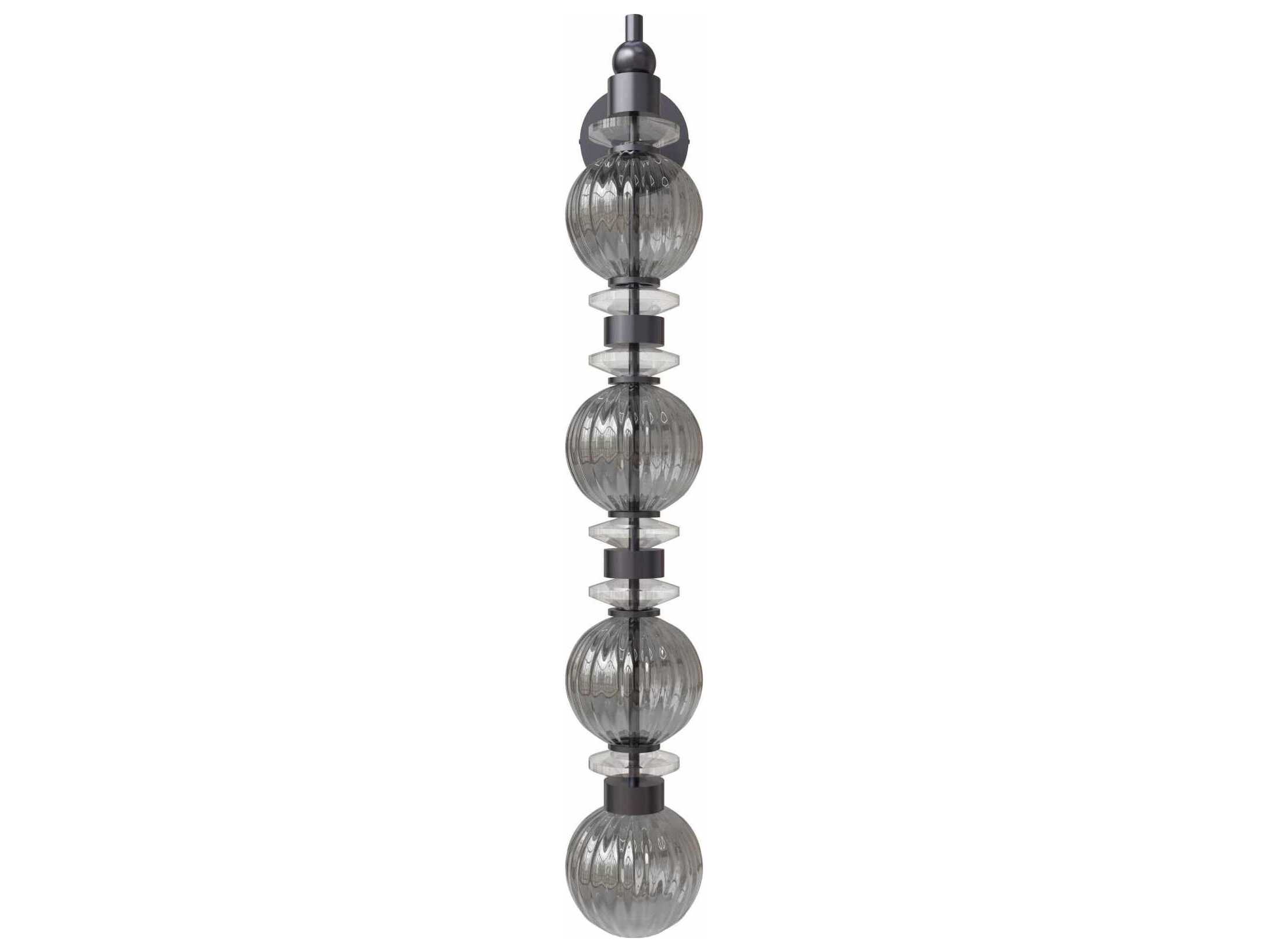 Avenue Lighting Avra 4-Light Black Wall Sconce
