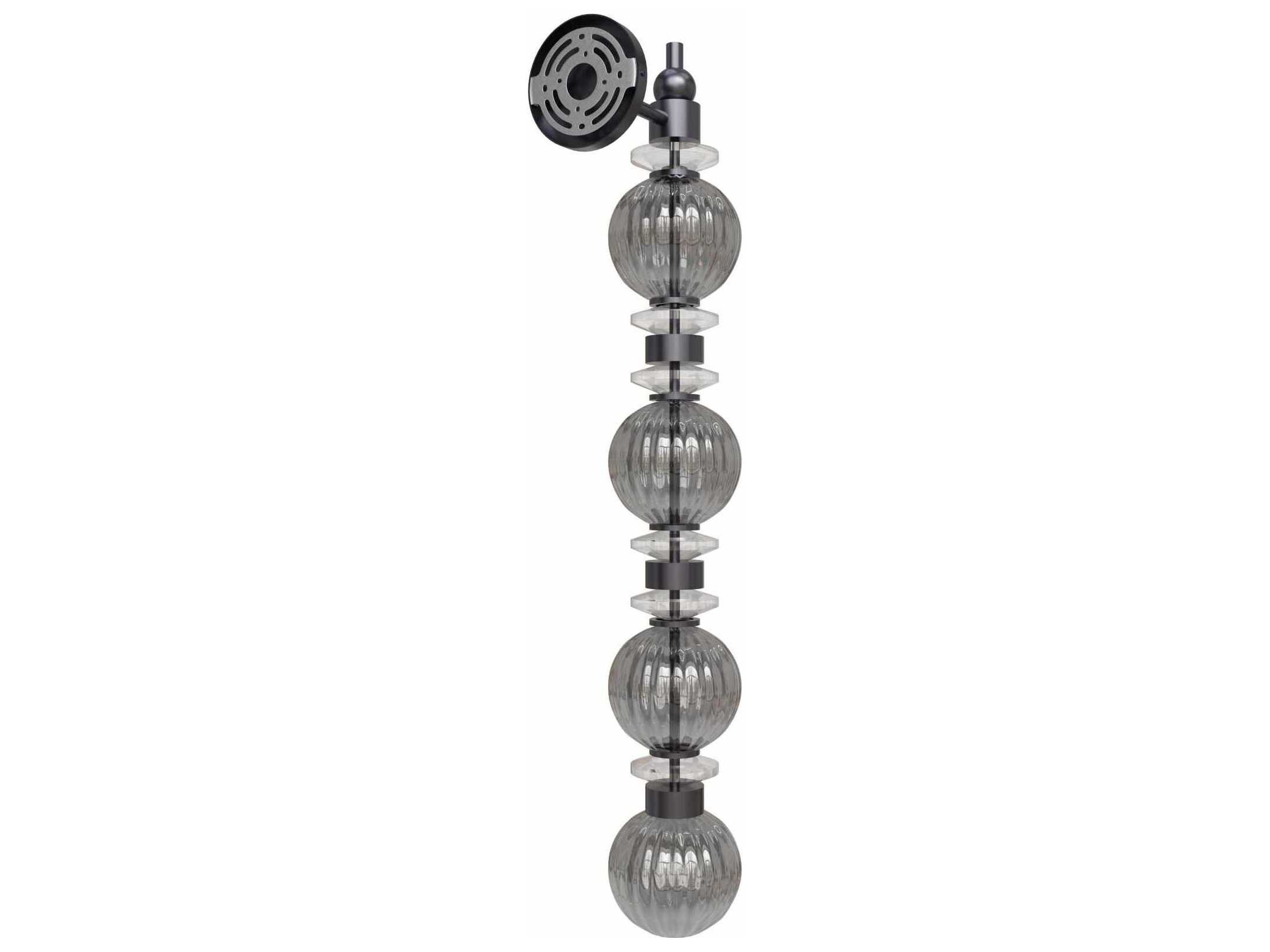 Avenue Lighting Avra 4-Light Black Wall Sconce
