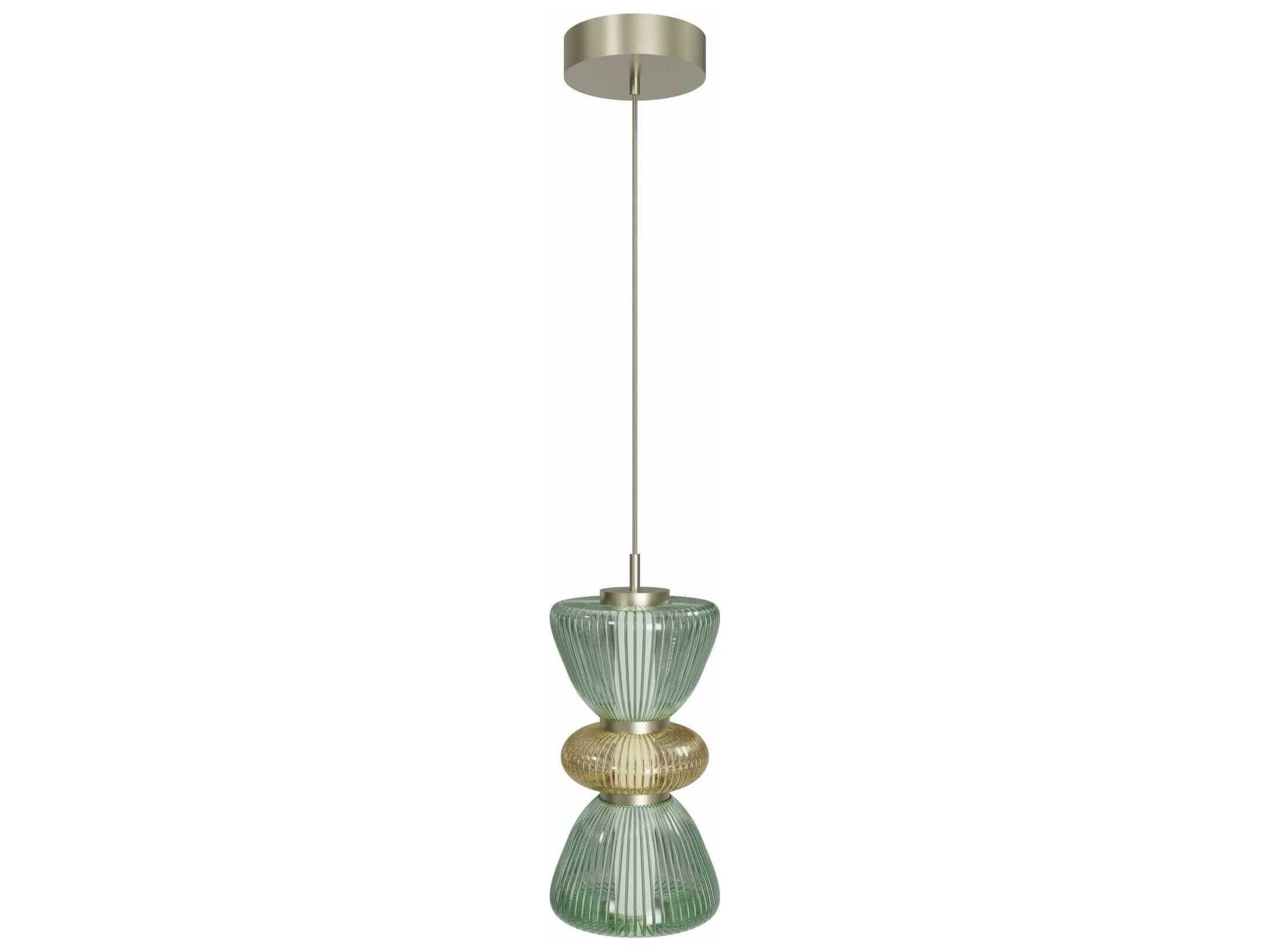 Avenue Lighting Rosewood 2-Light Aged Brass Mini Pendant