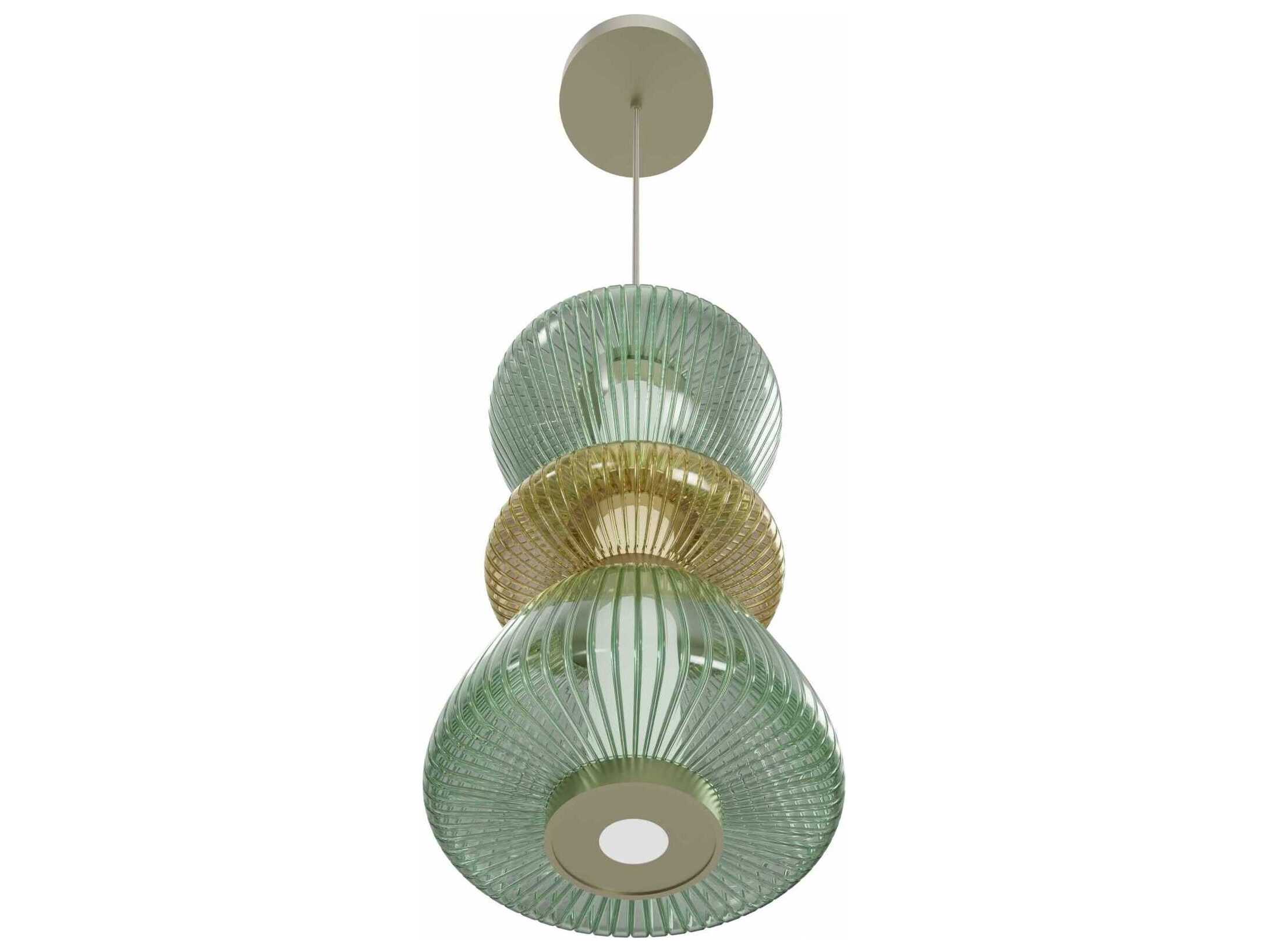 Avenue Lighting Rosewood 2-Light Aged Brass Mini Pendant