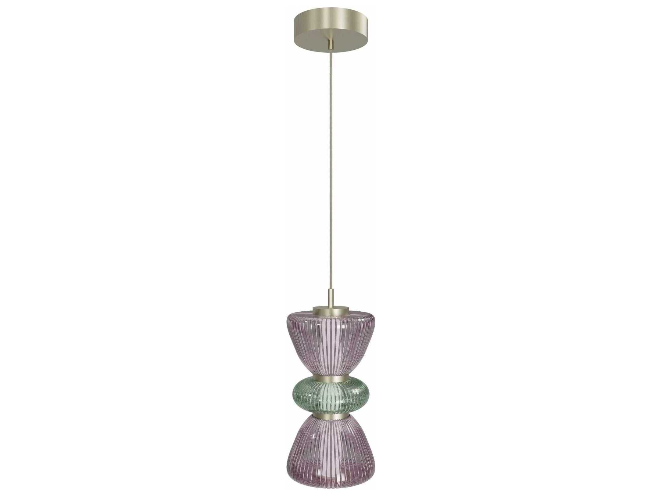Avenue Lighting Rosewood 2-Light Aged Brass Mini Pendant