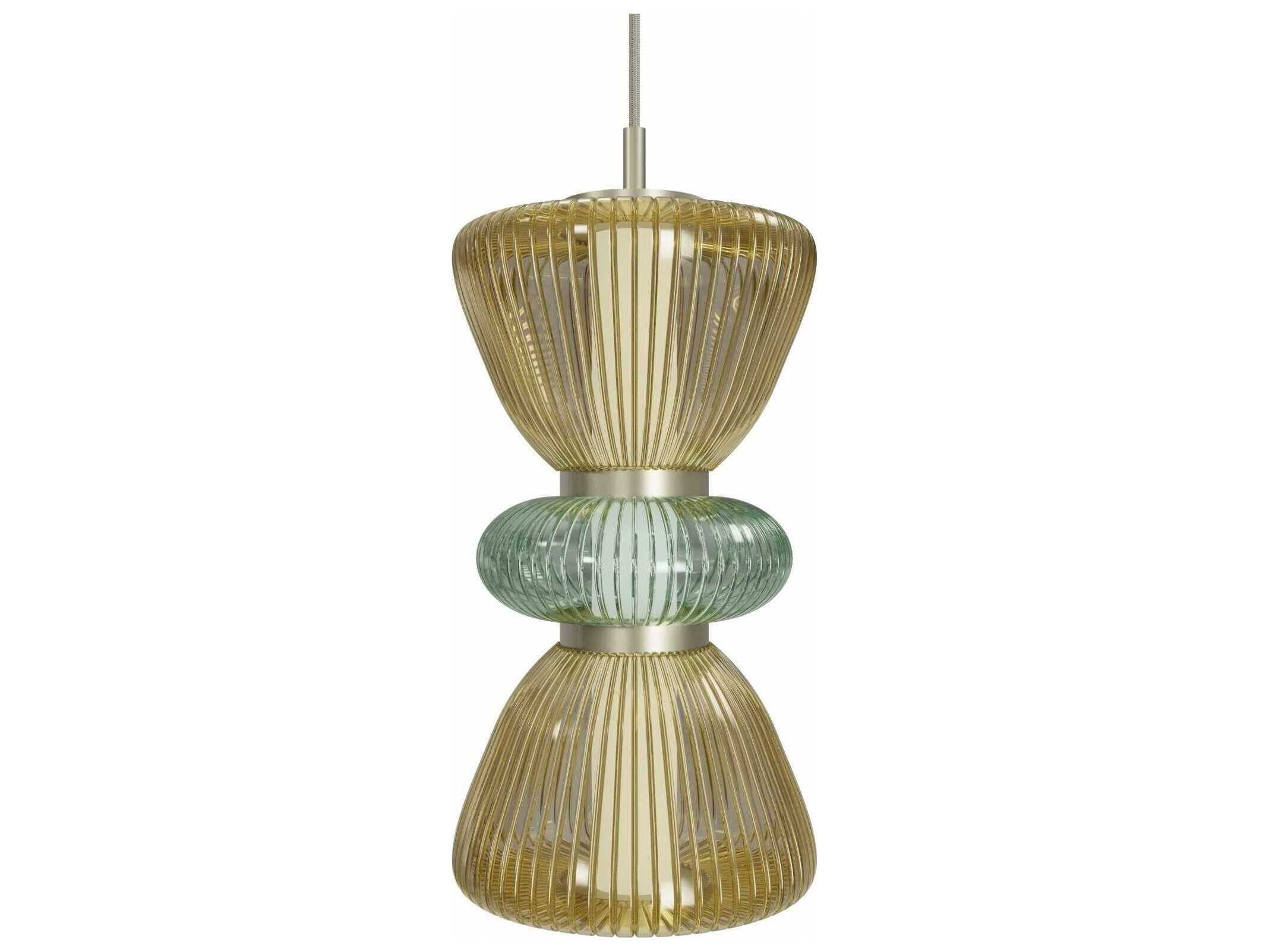 Avenue Lighting Rosewood 2-Light Aged Brass Mini Pendant
