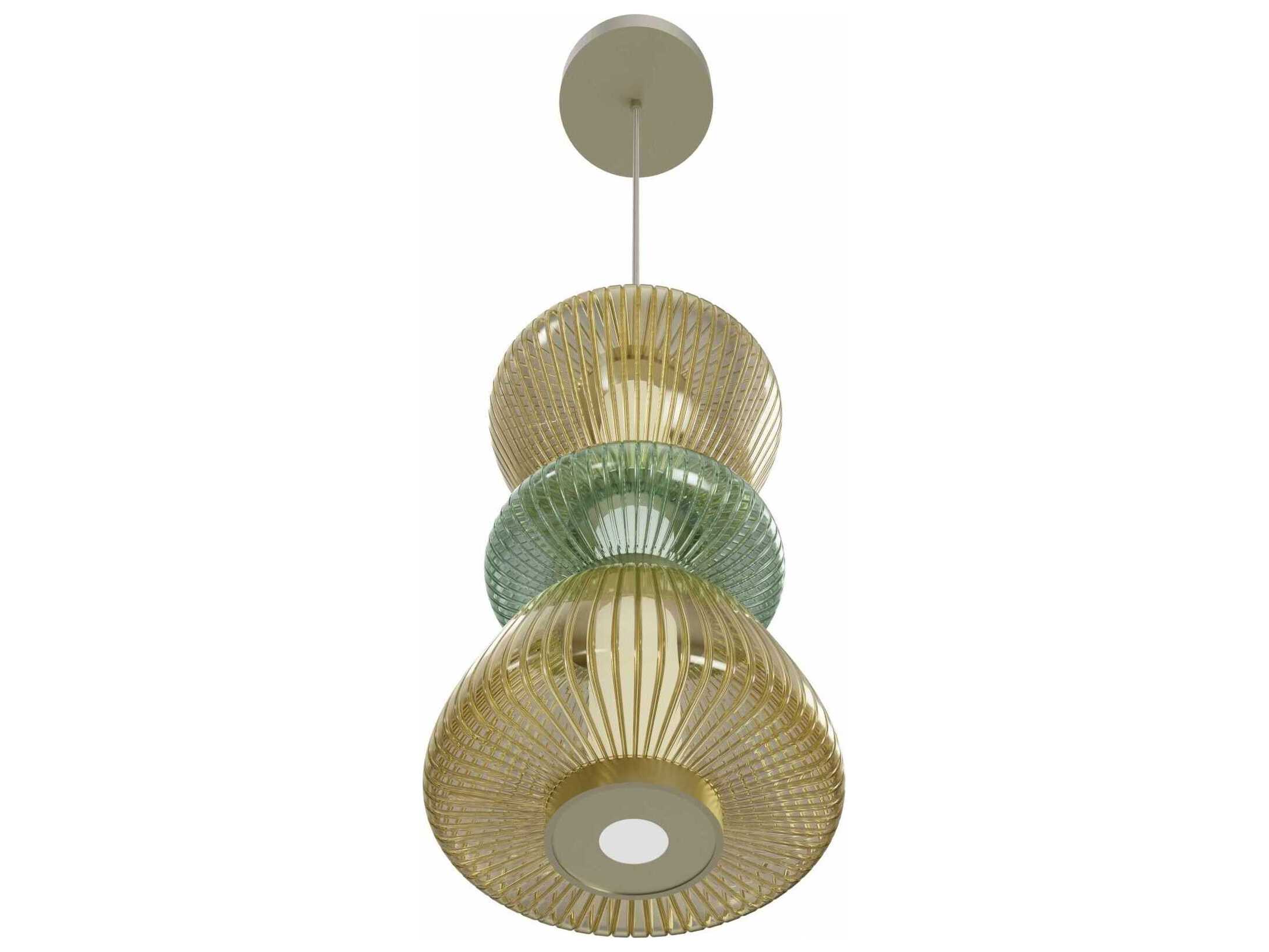 Avenue Lighting Rosewood 2-Light Aged Brass Mini Pendant