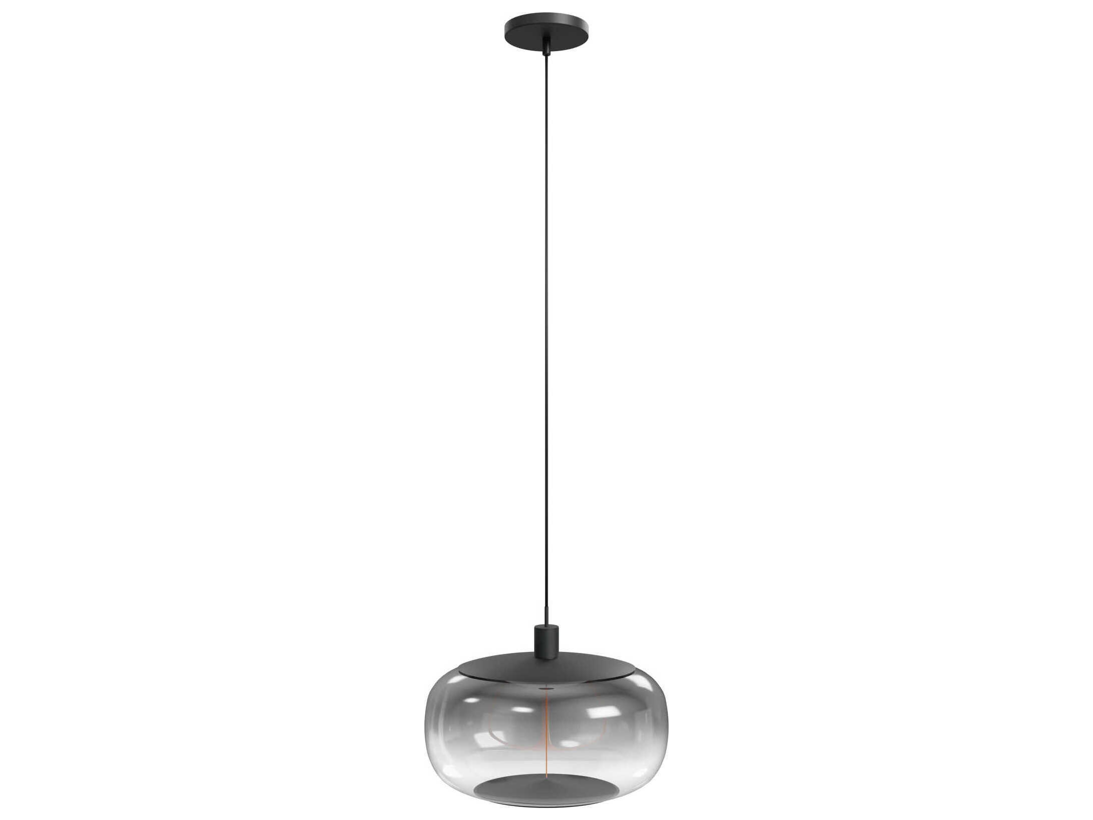 Avenue Lighting Monaco 1-Light Black Globe Mini Pendant