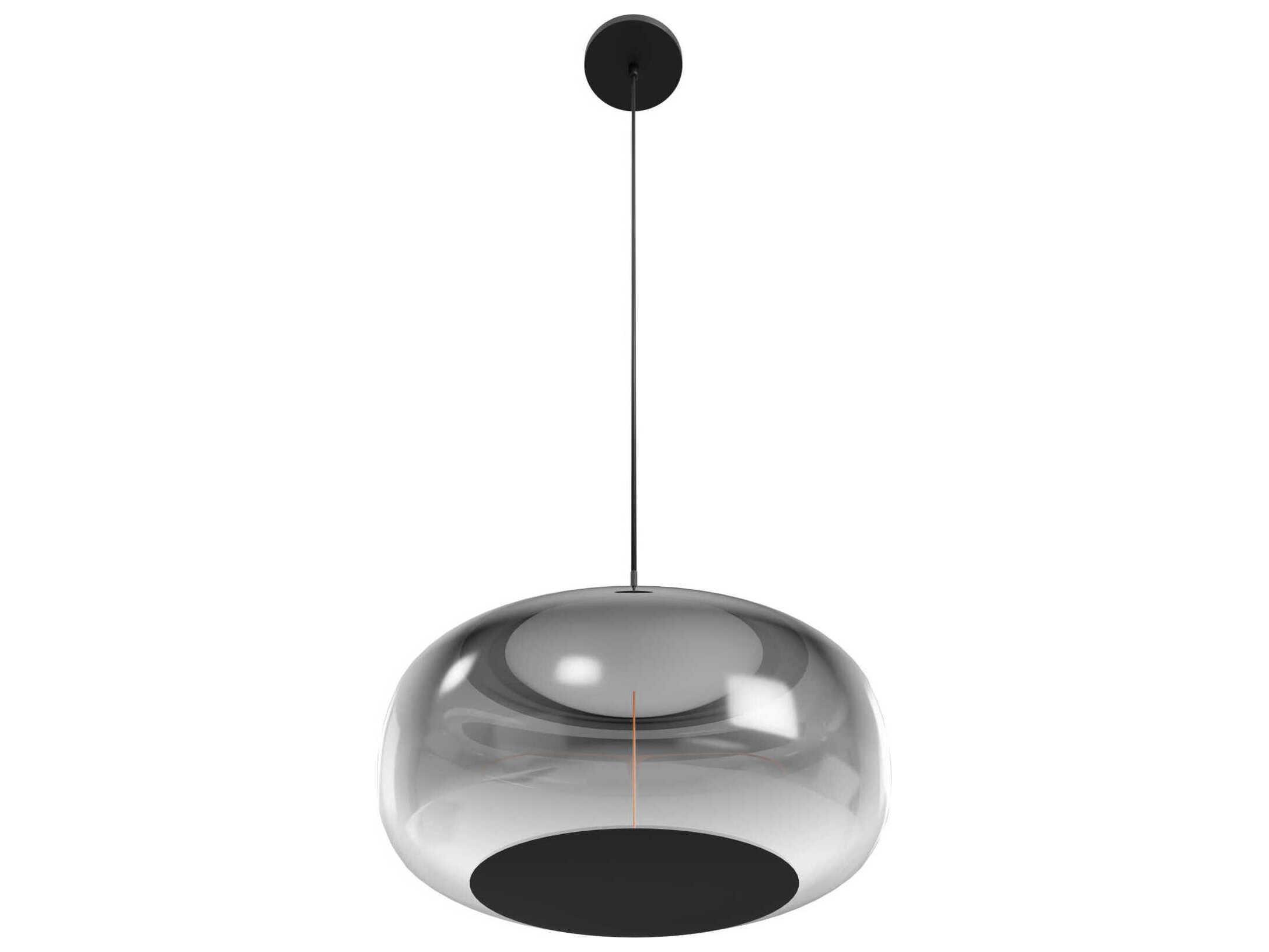 Avenue Lighting Monaco 1-Light Black Globe Mini Pendant