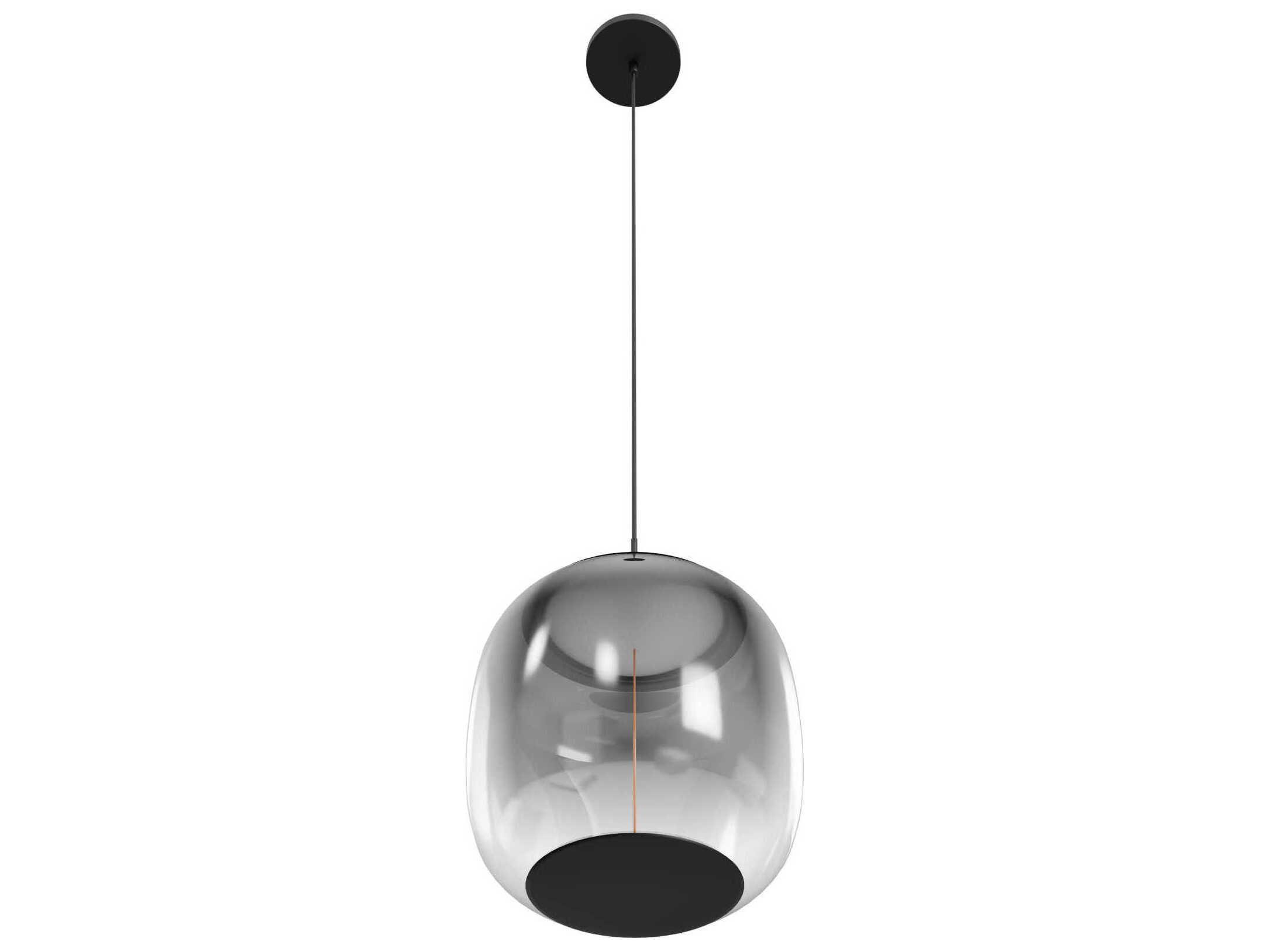 Avenue Lighting Monaco 1-Light Black Globe Mini Pendant