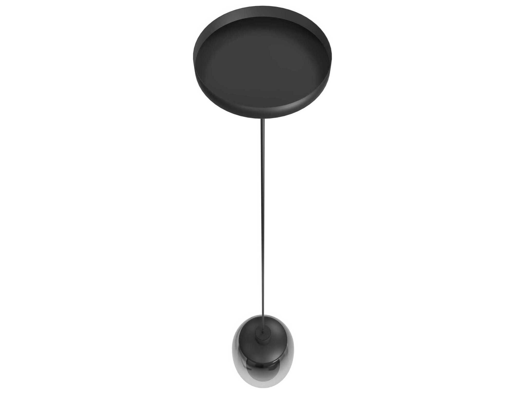 Avenue Lighting Monaco 1-Light Black Cylinder Mini Pendant