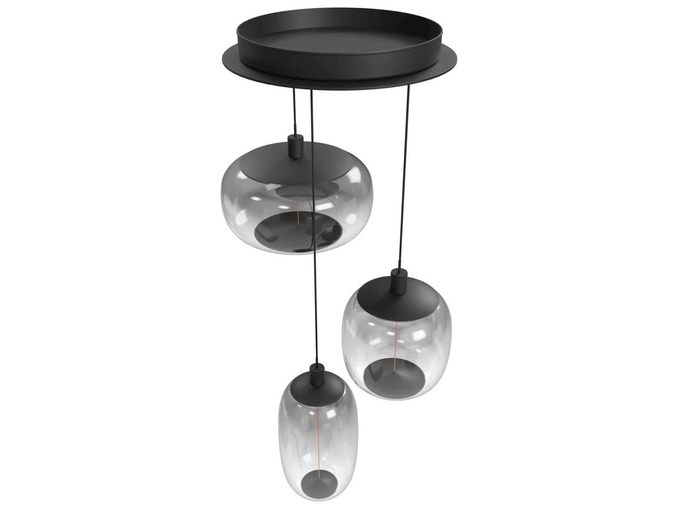 Avenue Lighting Monaco 1-Light Black Mini Pendant