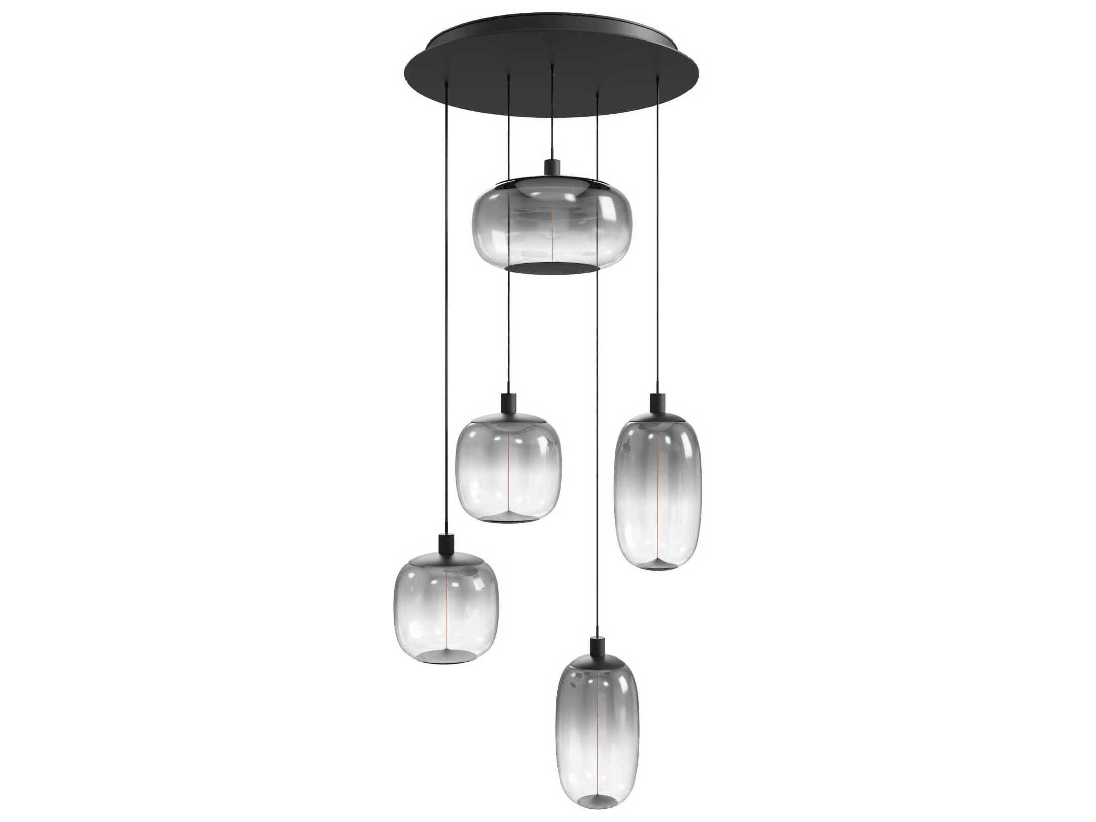 Avenue Lighting Monaco 1-Light Black Pendant
