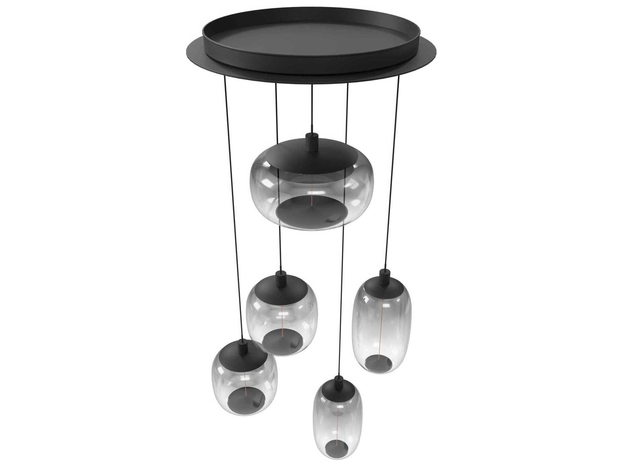 Avenue Lighting Monaco 1-Light Black Pendant