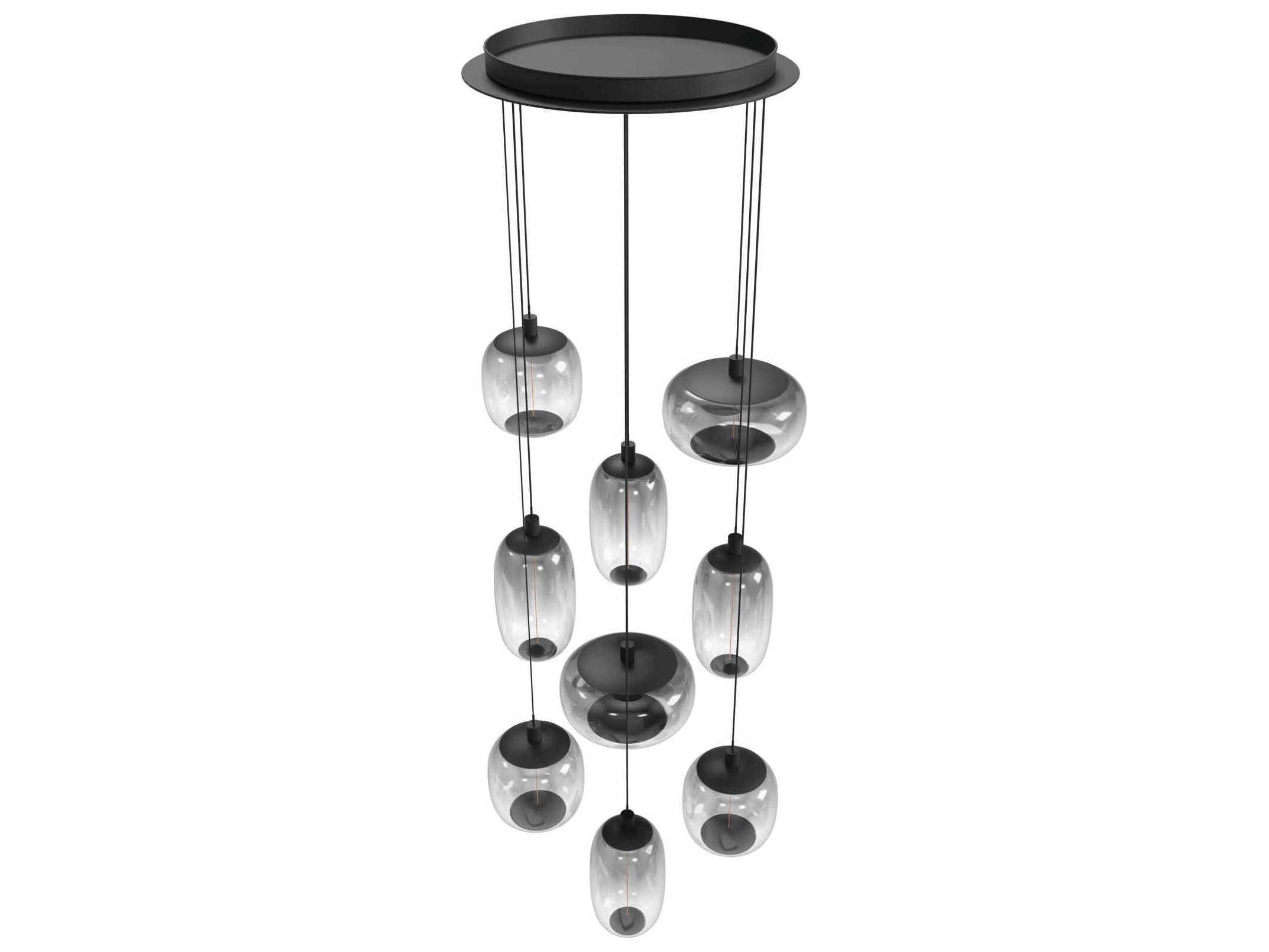 Avenue Lighting Monaco 1-Light Black Pendant