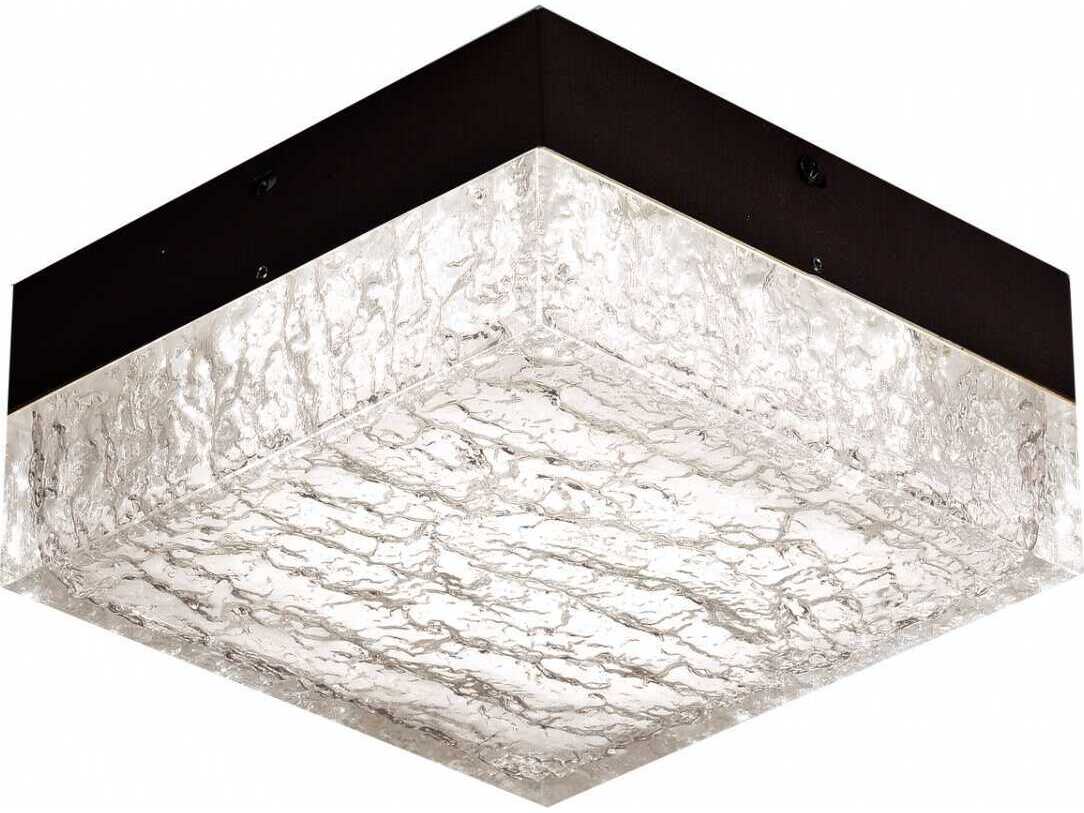 Avenue Lighting Cermack St Black Flush Mount