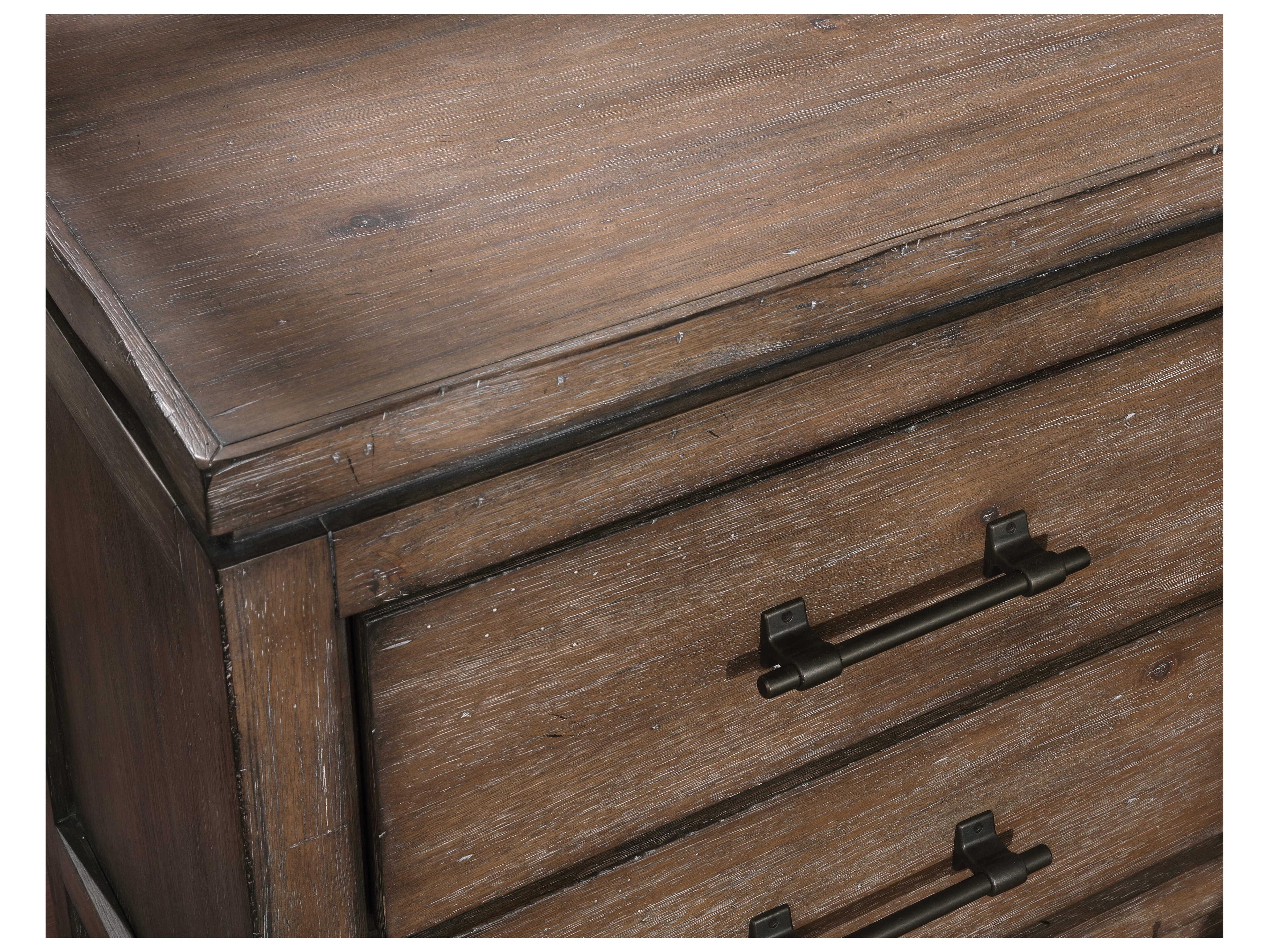 Avalon Furniture Brushed Acacia Brown Wood Accent Chest