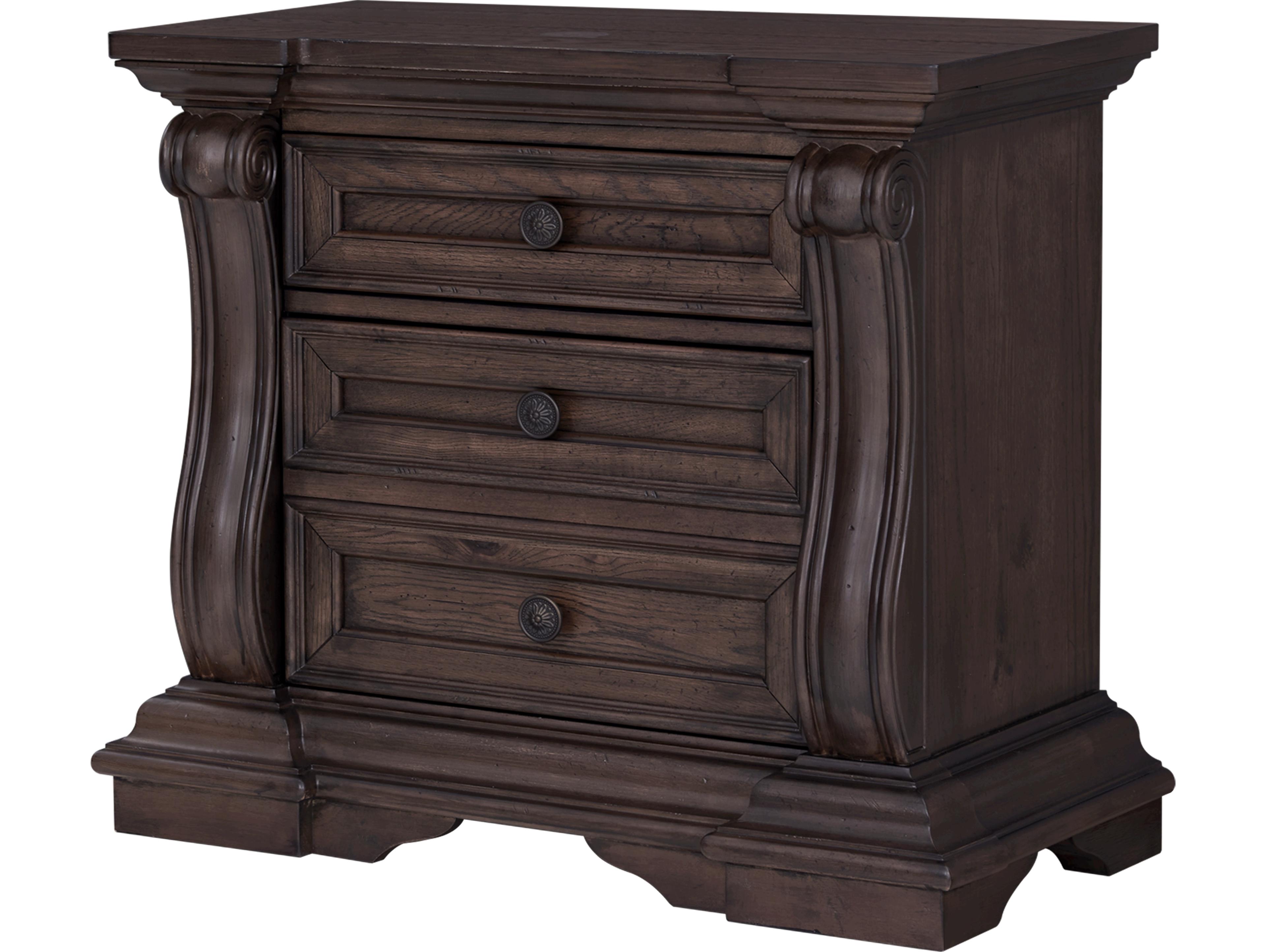 Avalon Furniture 3-Drawers Hardwood Nightstand