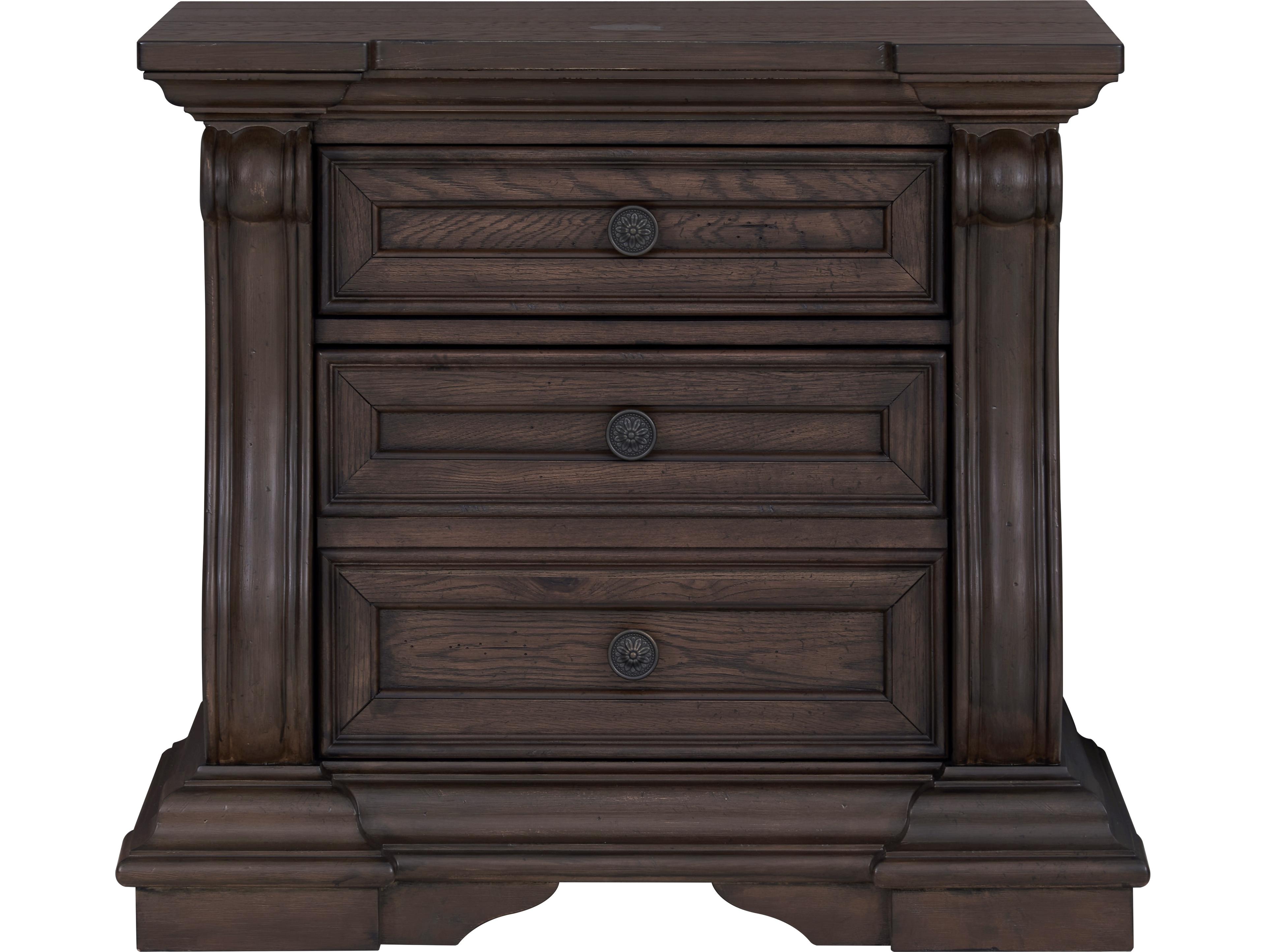 Avalon Furniture 3-Drawers Hardwood Nightstand