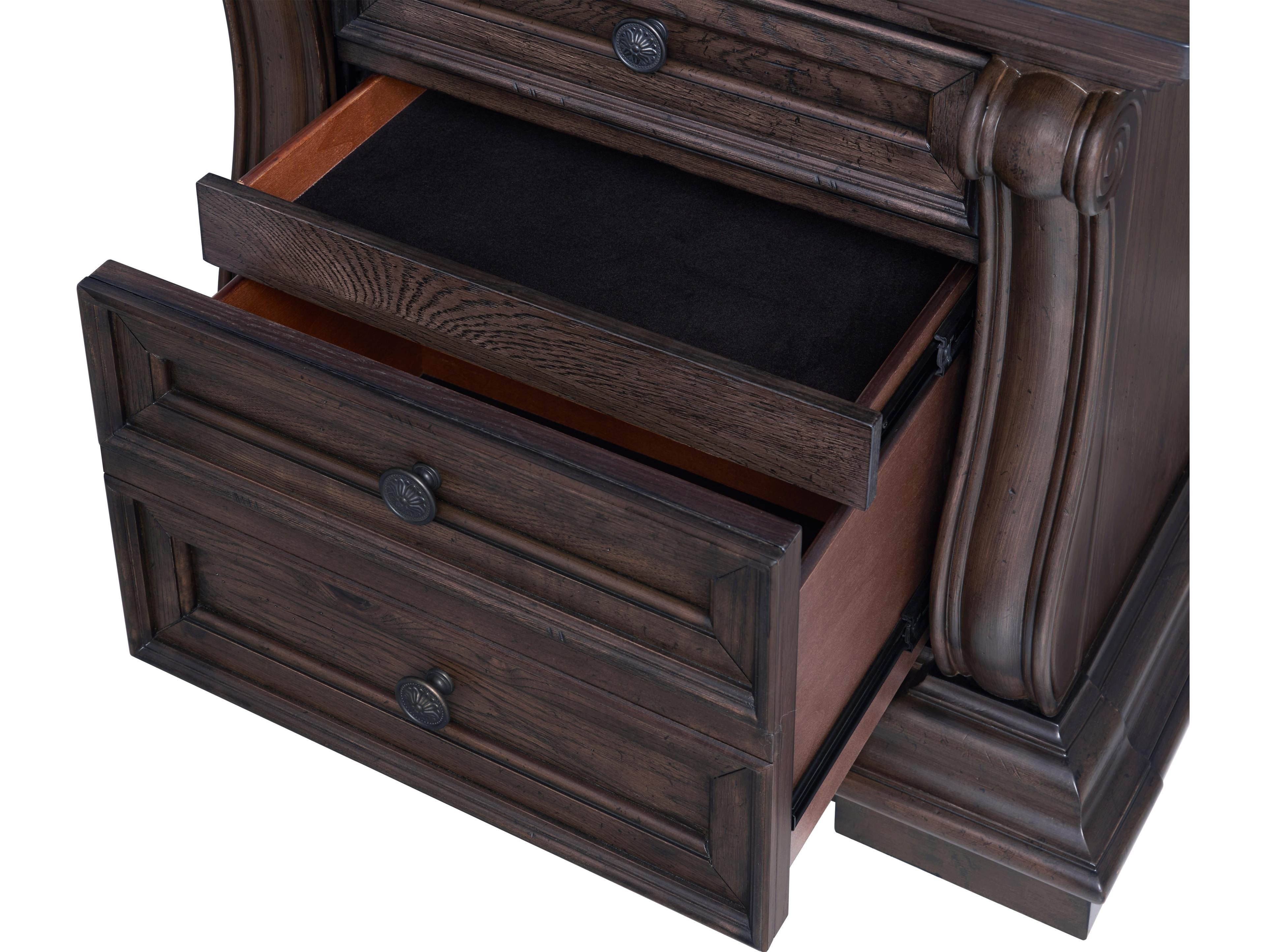 Avalon Furniture 3-Drawers Hardwood Nightstand