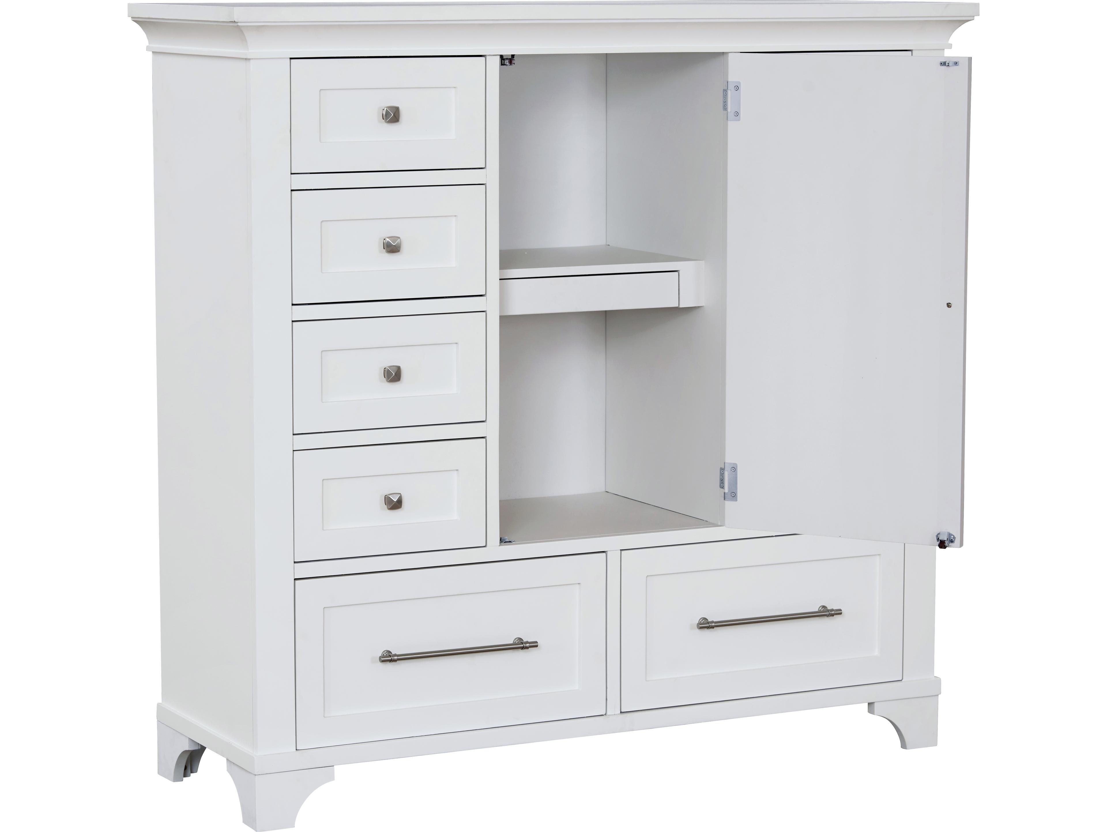 Avalon Furniture White Pine Wood Accent Chest