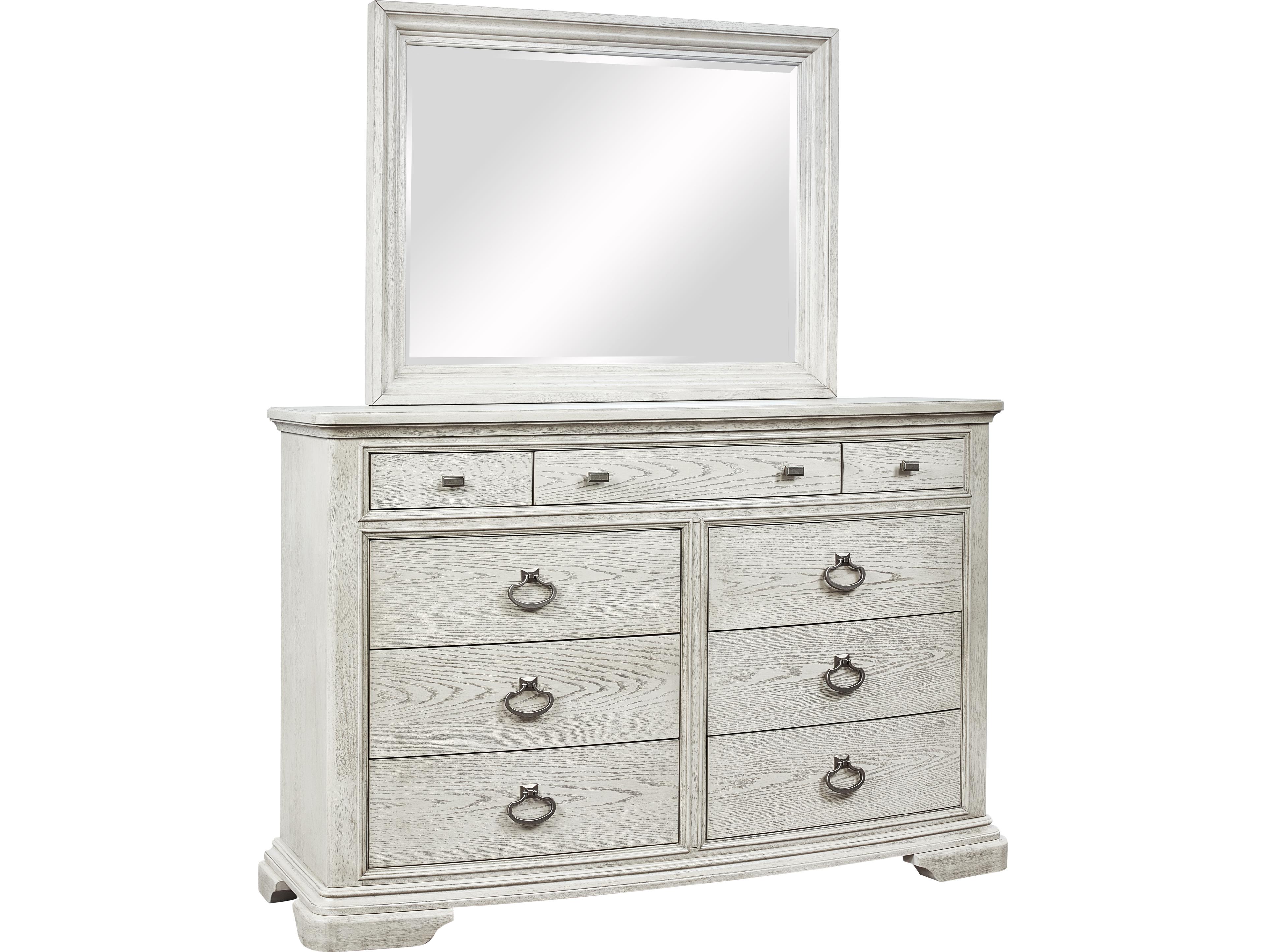 Avalon Furniture Gray Acacia Wood Double Dresser