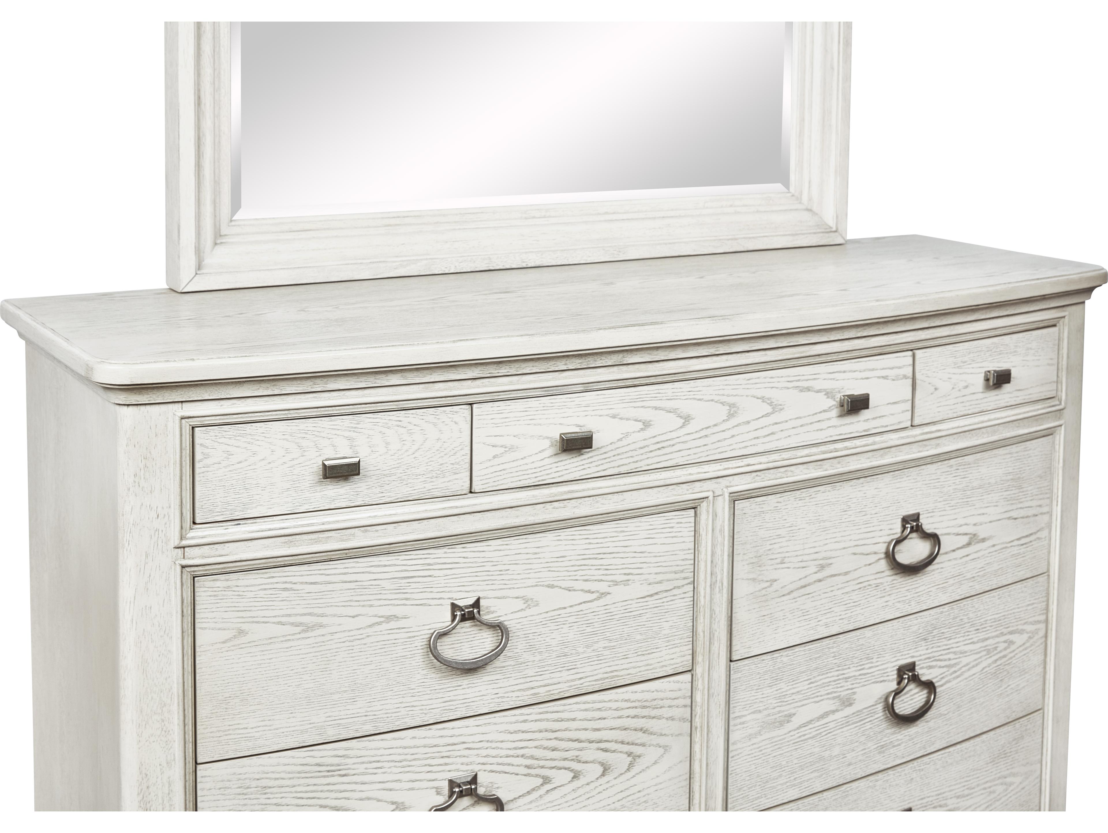 Avalon Furniture Gray Acacia Wood Double Dresser