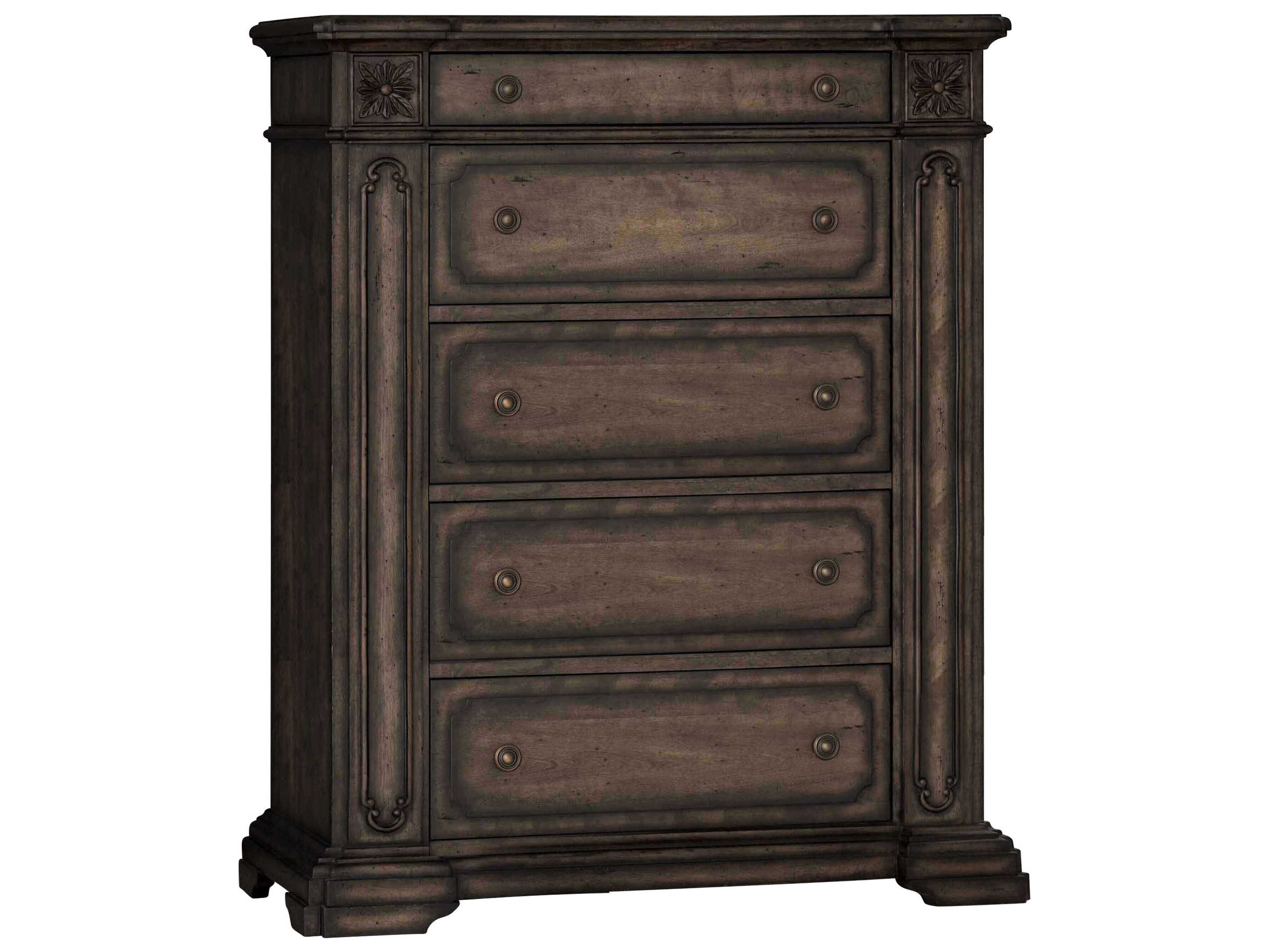 Avalon Furniture Old World Brown Birch Wood Accent Chest