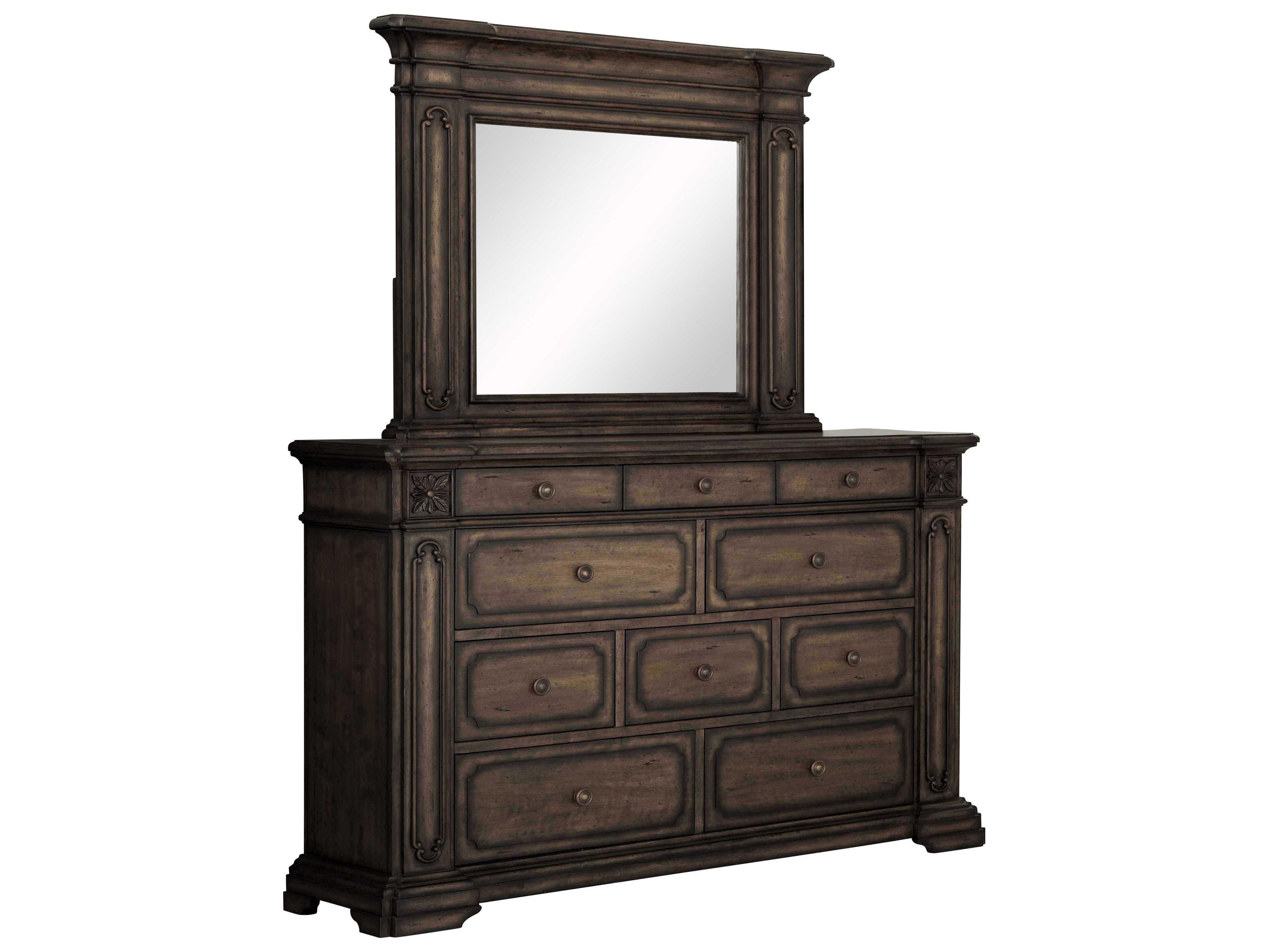 Avalon Furniture Brown Birch Wood Double Dresser