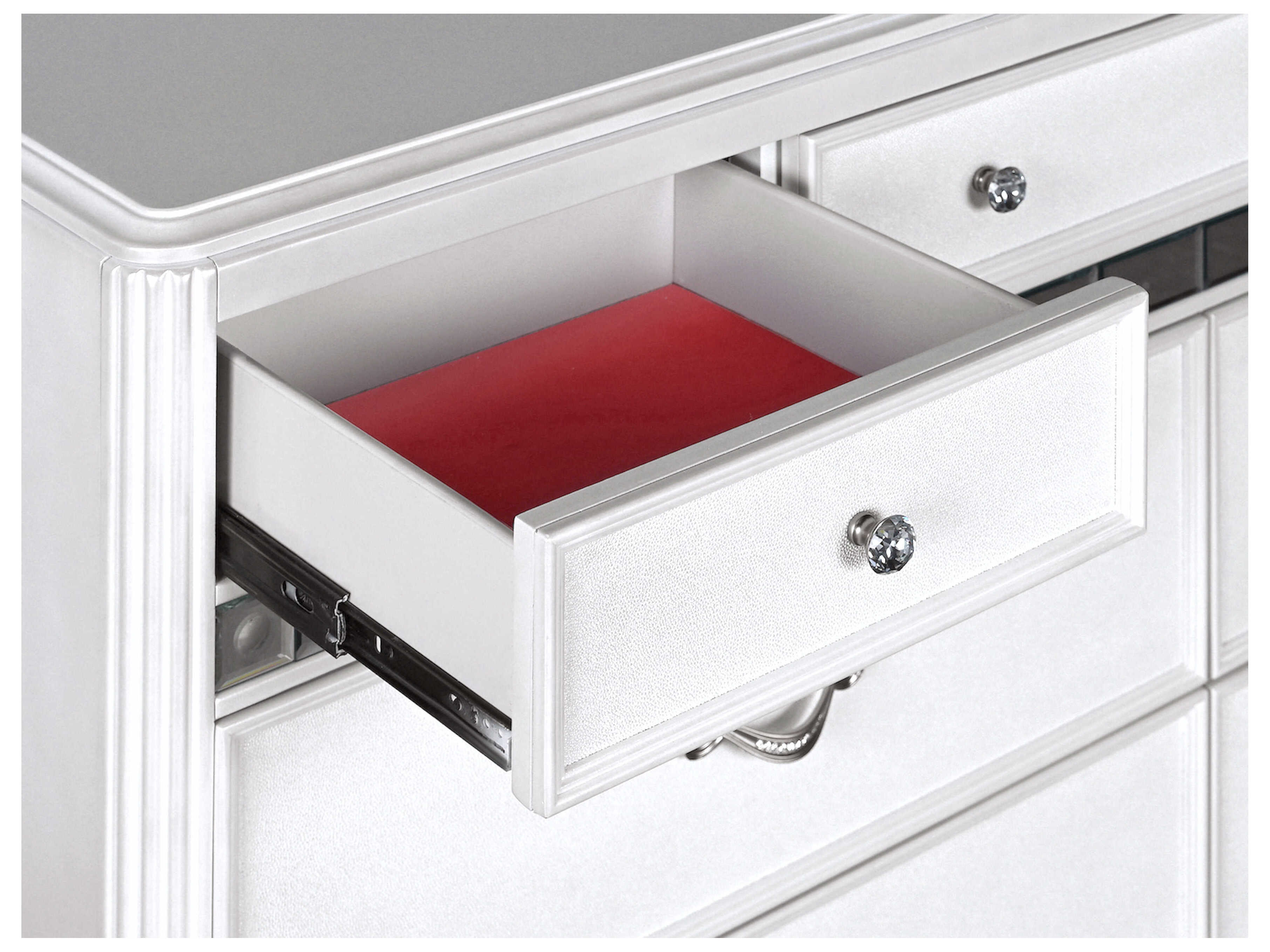 Avalon Furniture 7-Drawers Hardwood Double Dresser with Mirror