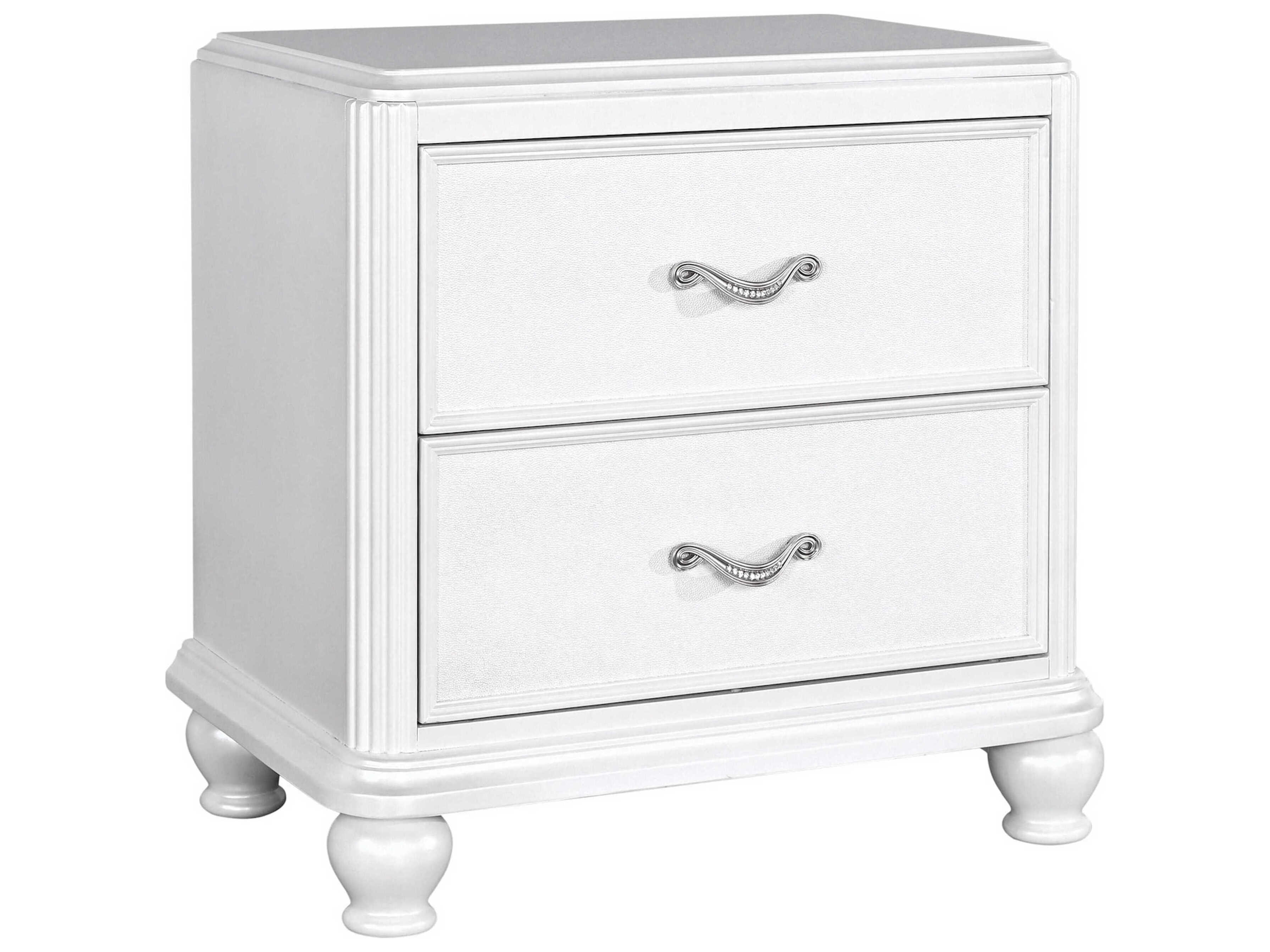Avalon Furniture 2-Drawers Hardwood Nightstand