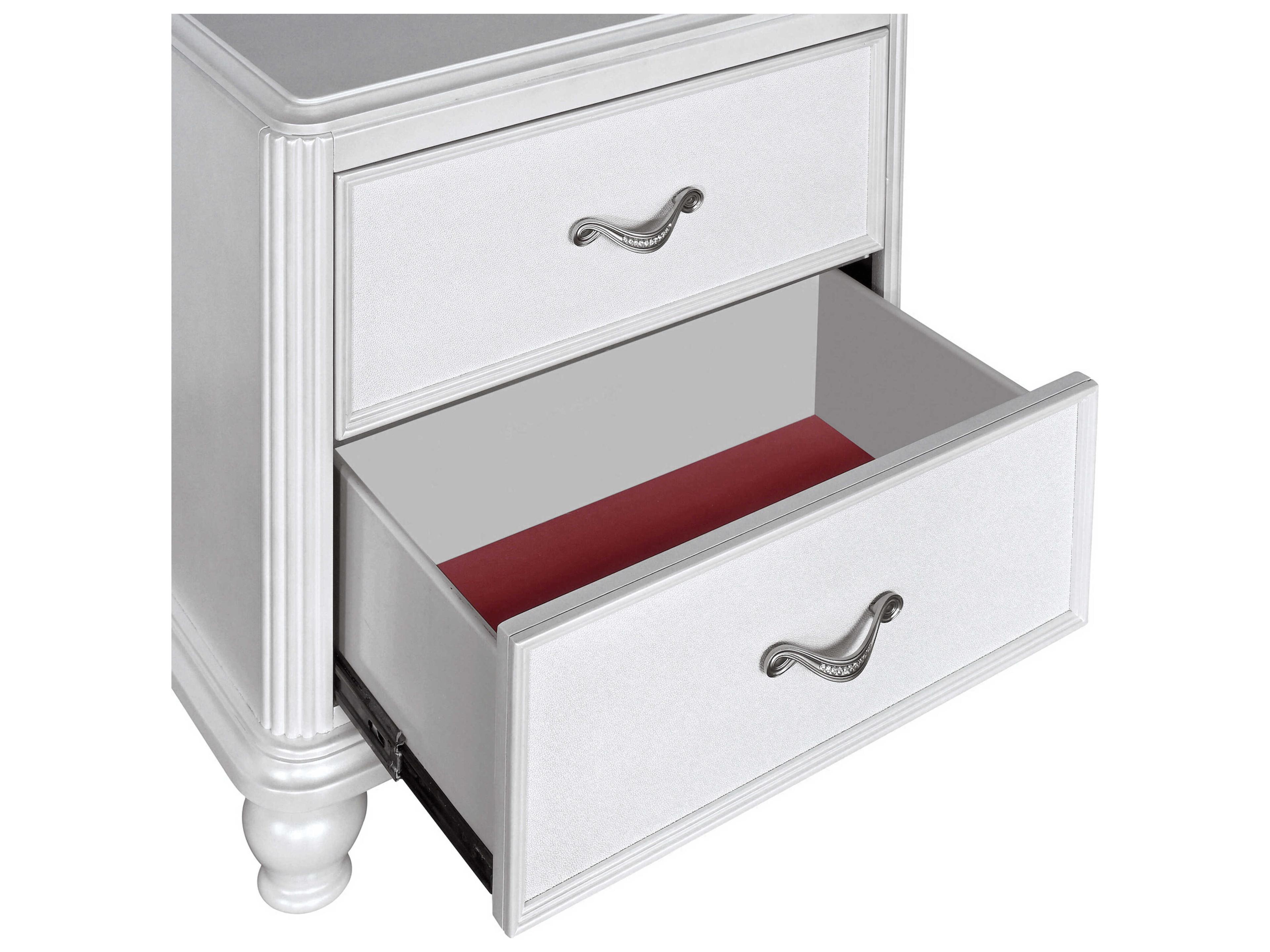 Avalon Furniture 2-Drawers Hardwood Nightstand