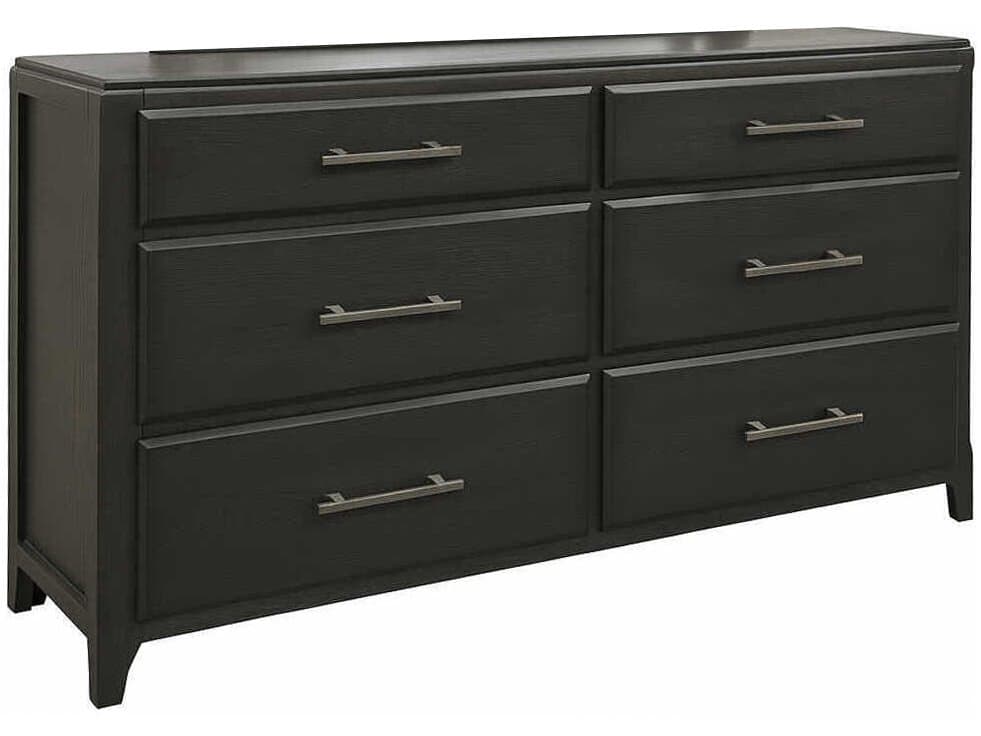 Avalon Furniture 6-Drawers Gray Oak Wood Double Dresser