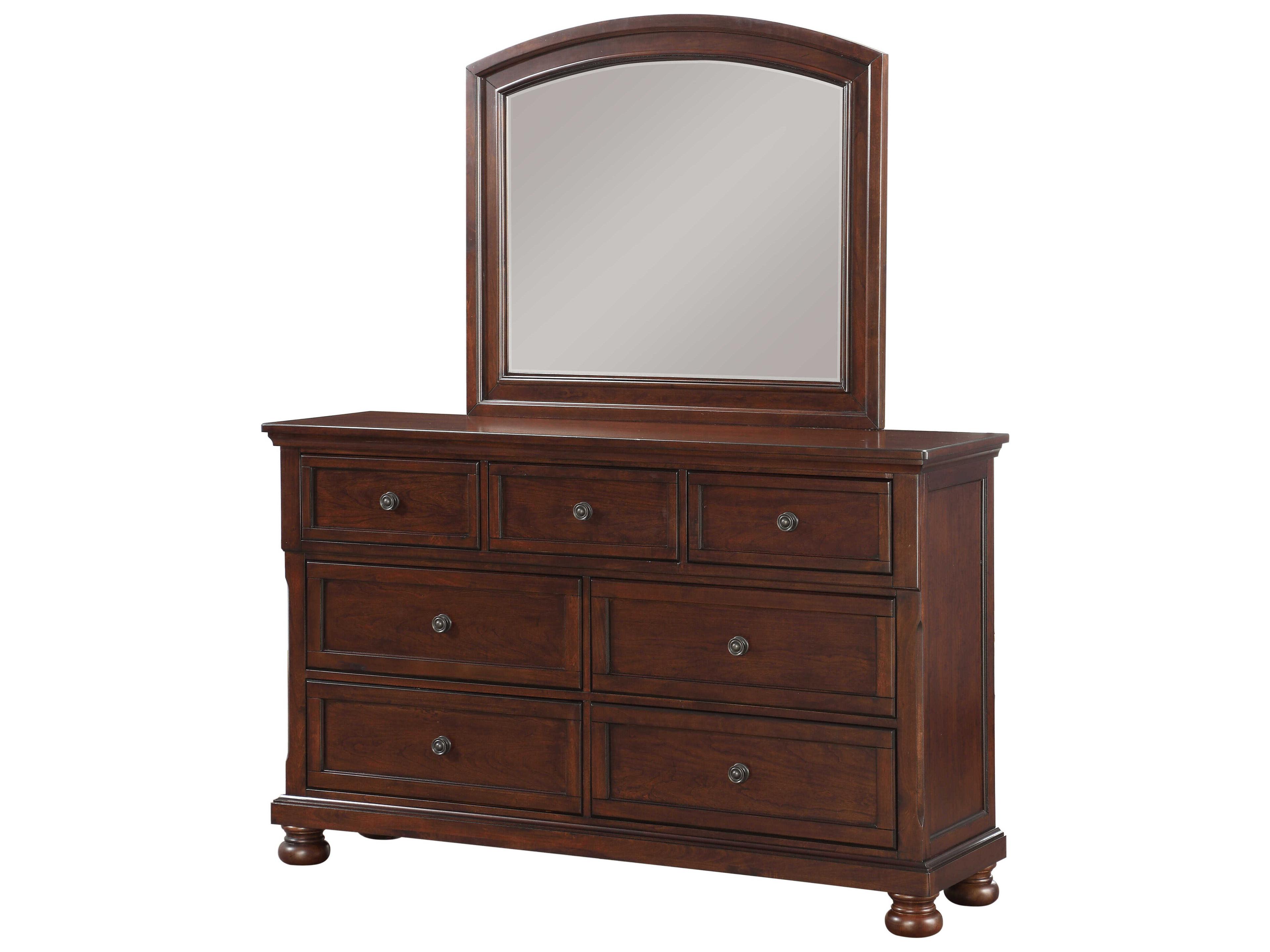 Avalon Furniture 7-Drawers Pine Wood Double Dresser