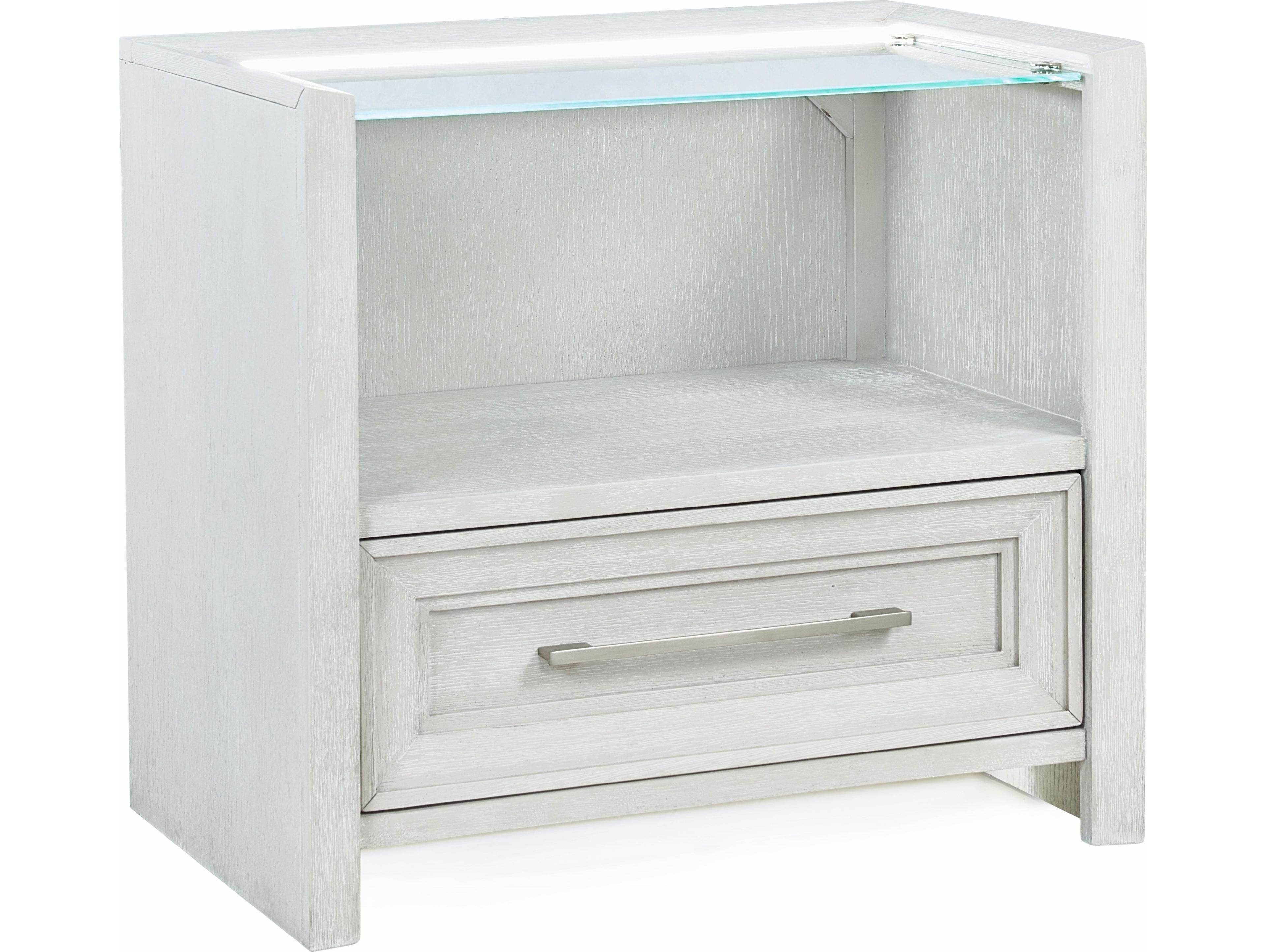 Avalon Furniture 1-Drawer Oak Wood Nightstand